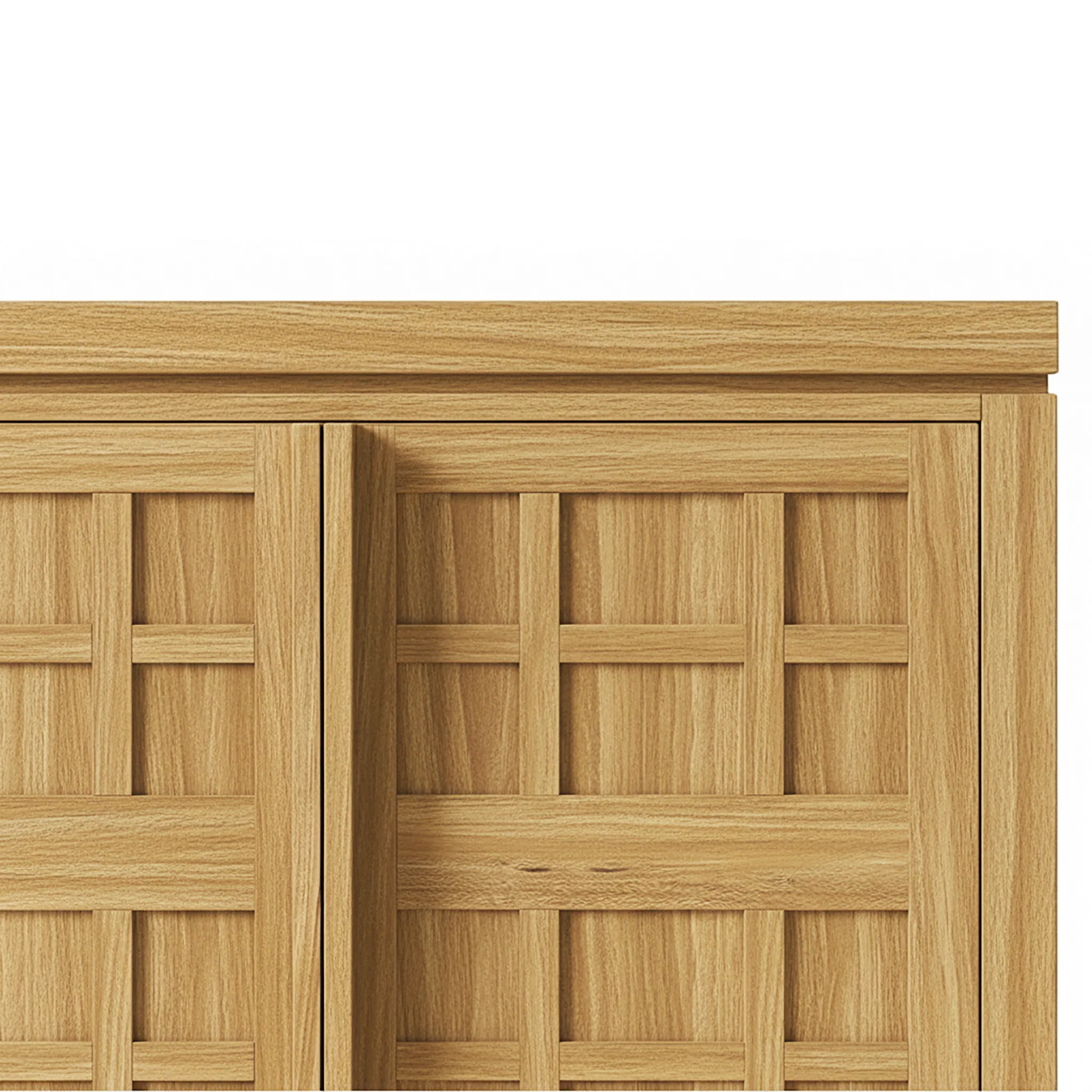 Booker Modern Windowpane TV Stand Sideboard with Storage - Image 13
