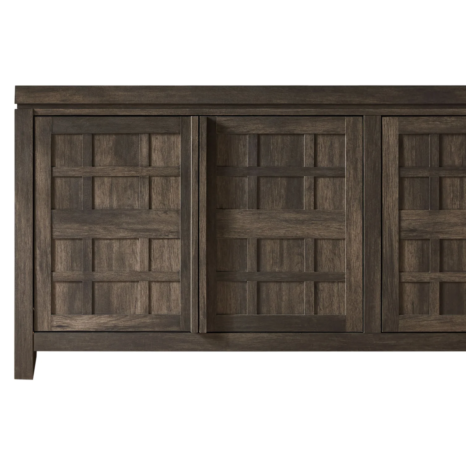 Booker Modern Windowpane TV Stand Sideboard with Storage - Image 34