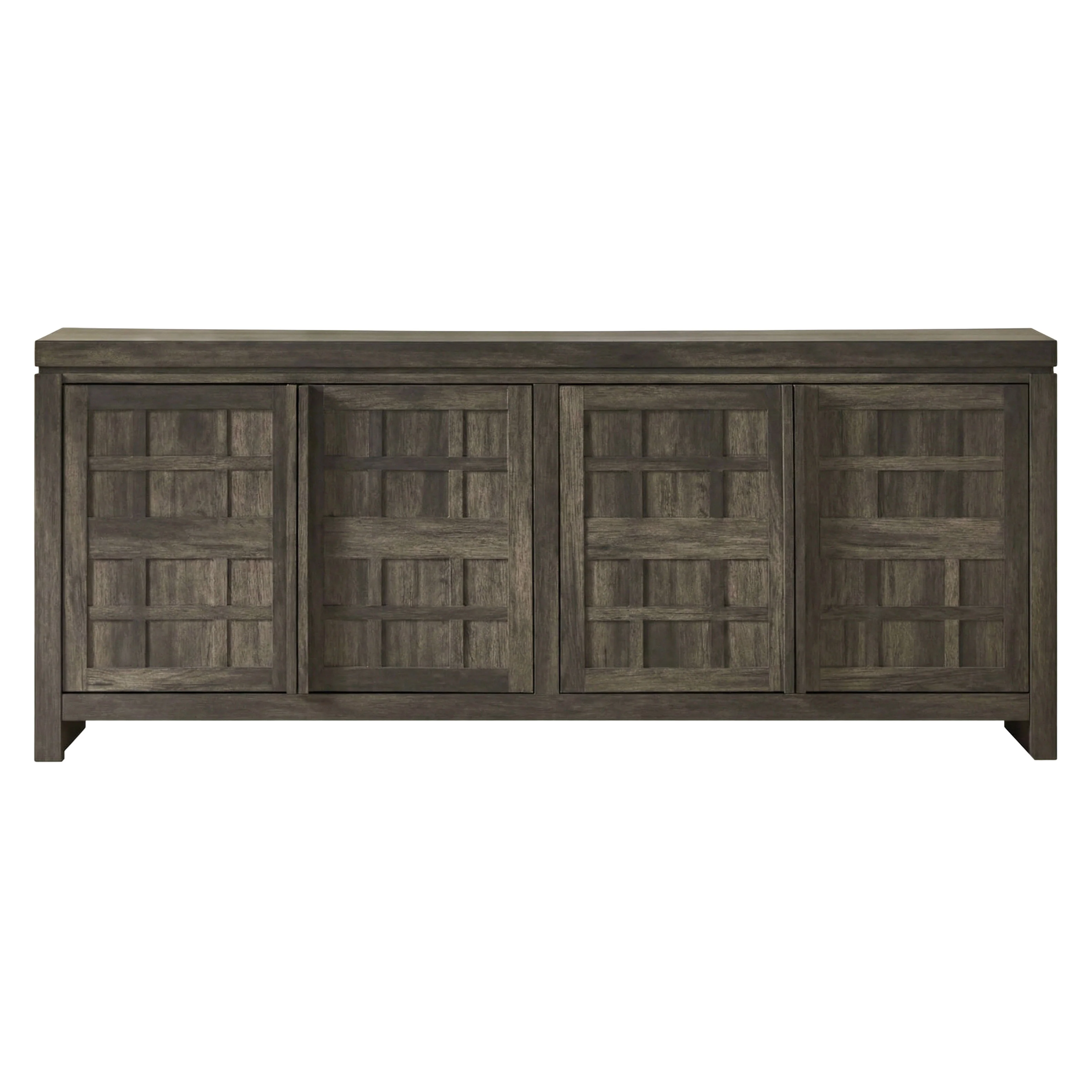 Booker Modern Windowpane TV Stand Sideboard with Storage - Image 35