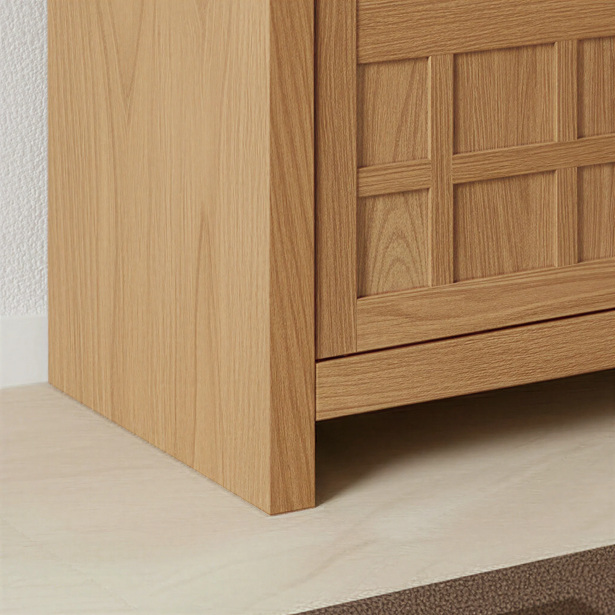 Booker Modern Windowpane TV Stand Sideboard with Storage - Image 8