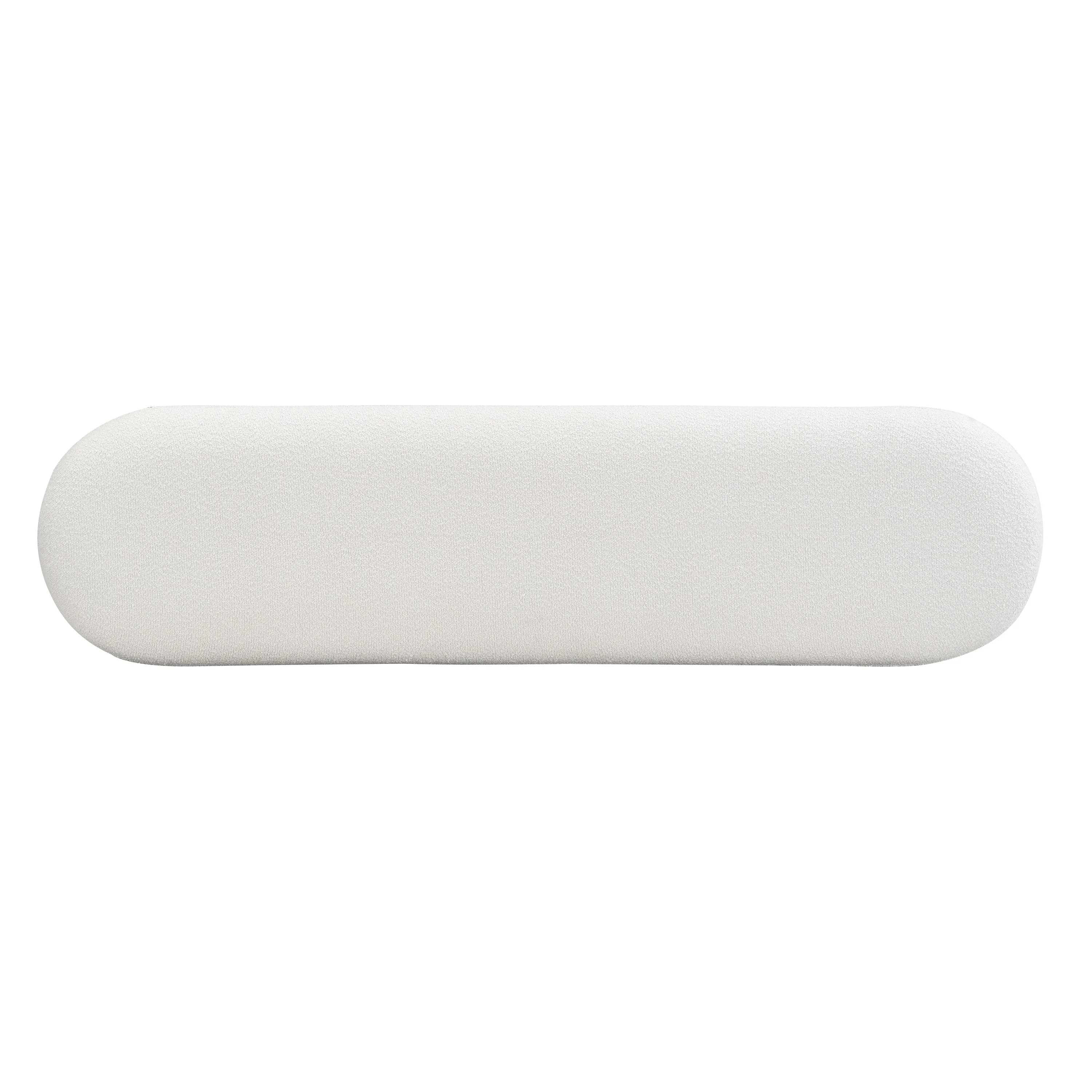Walker Edison | Boucle Upholstered 64in Bench - Image 6