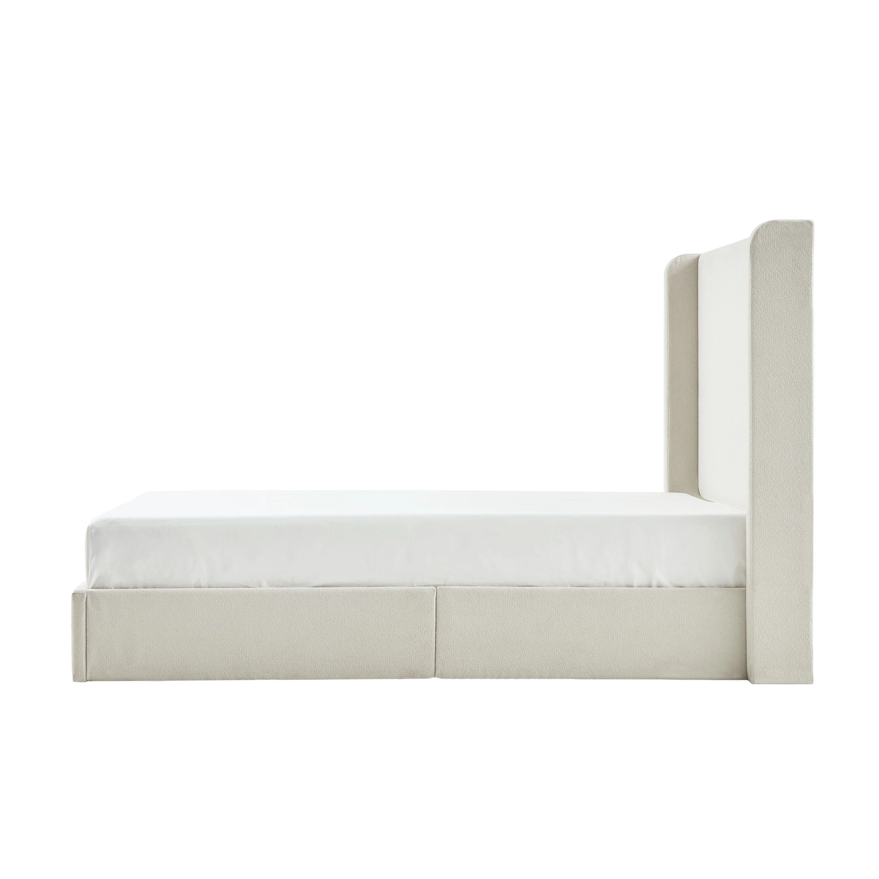 Carmen 52.3' Upholstered Wingback King Bedframe - Image 10