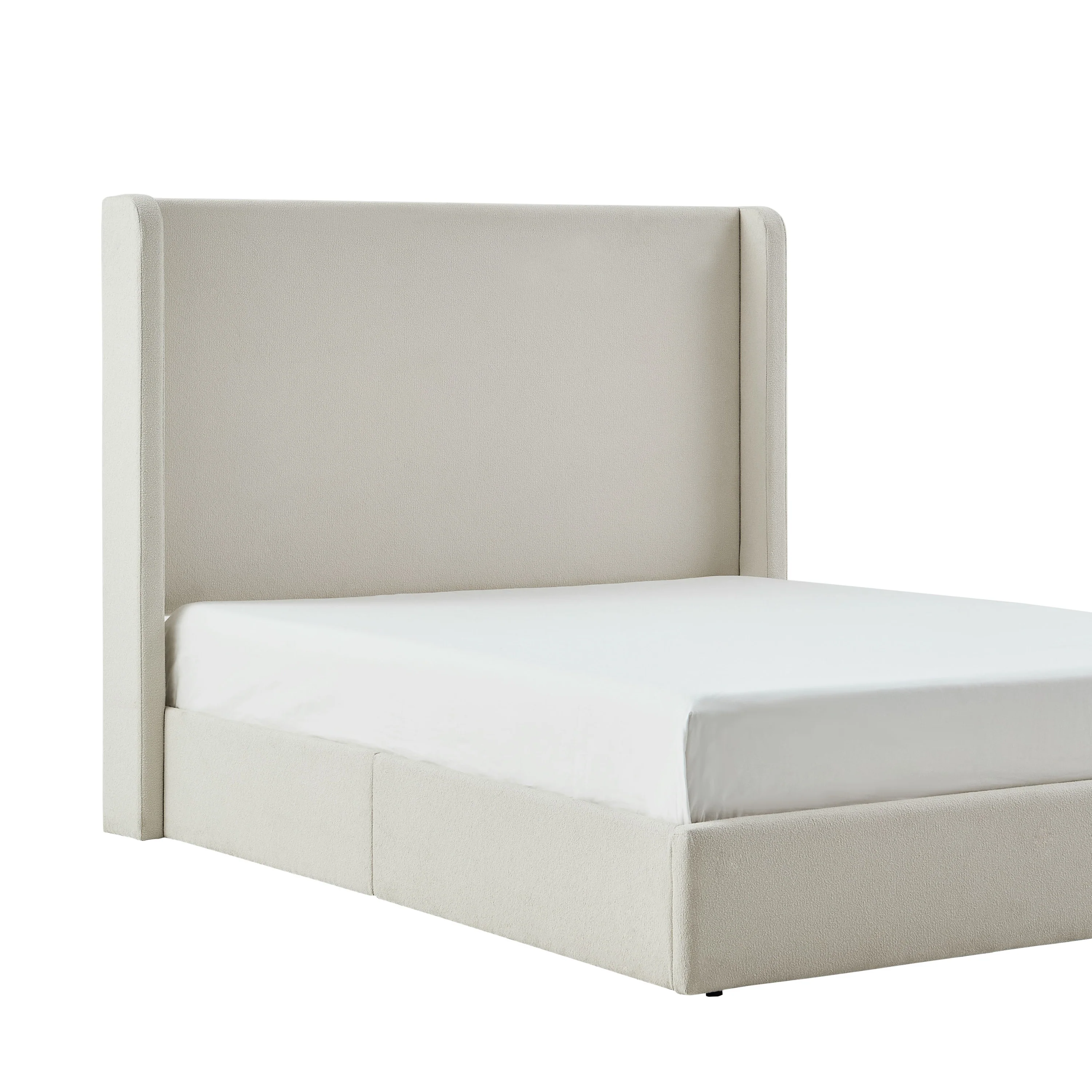 Carmen 52.3' Upholstered Wingback King Bedframe - Image 9