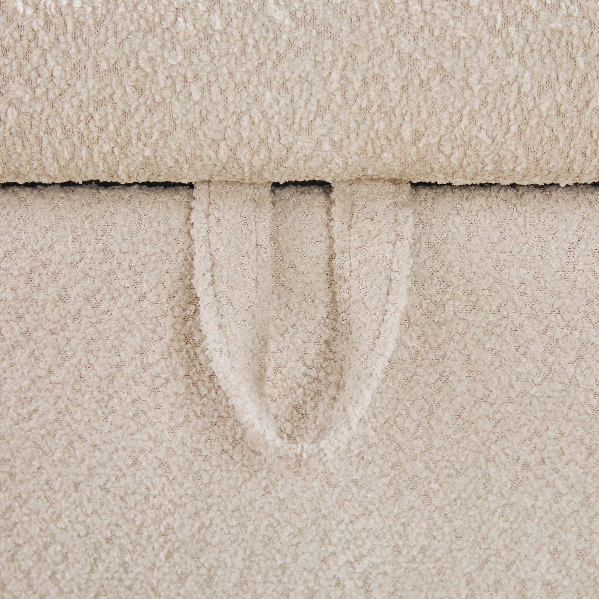 Chantelle Modern Curve Boucle Upholstered Bench with Storage - Image 8