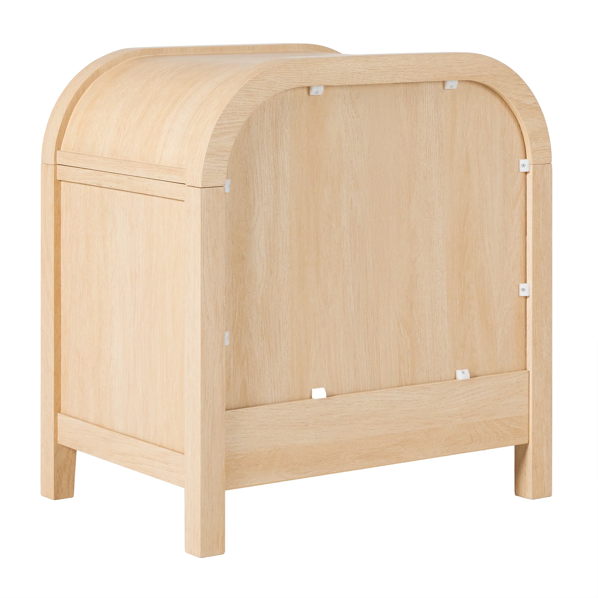 Chantelle Modern Curve Design 2-Drawer Nightstand - Image 15