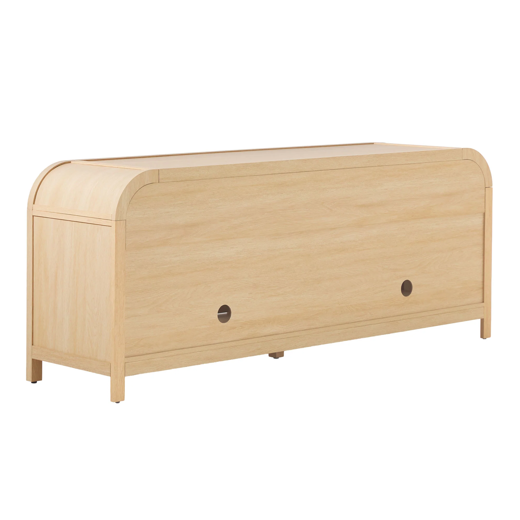 Chantelle Modern Curved Easy Assembly TV Stand - Image 34