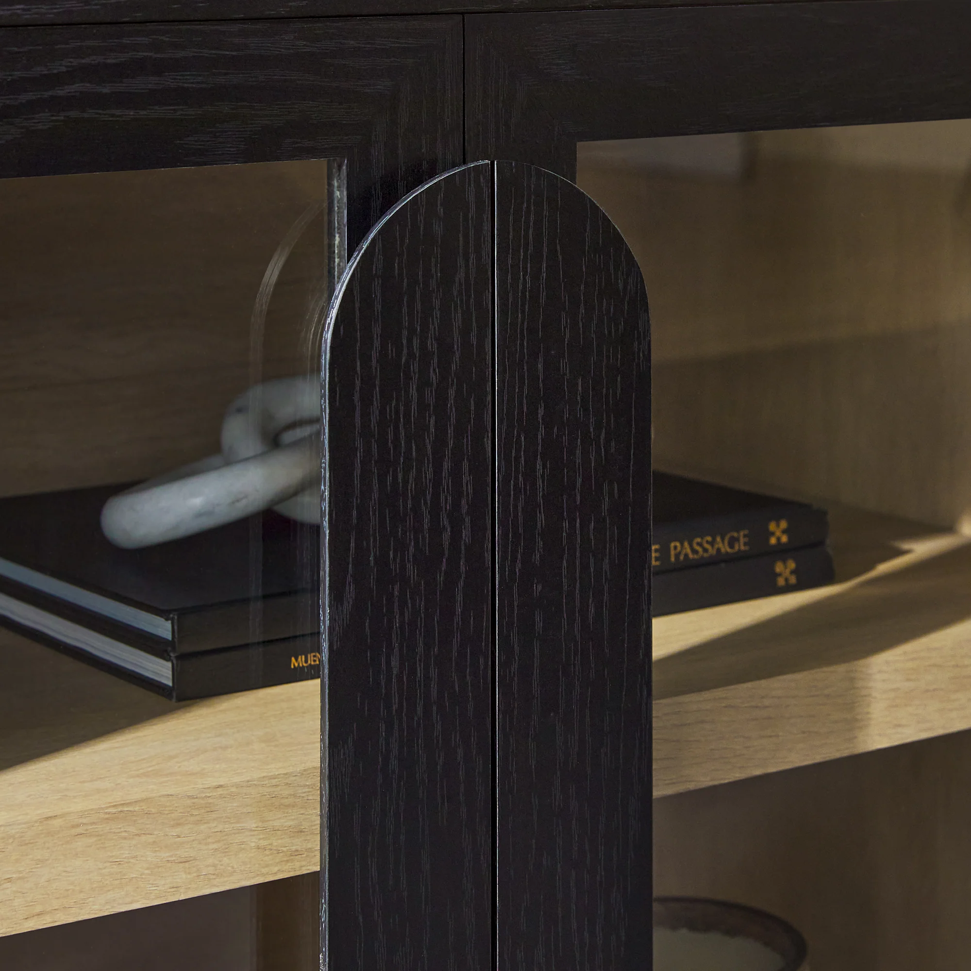Chantelle Modern Curved Easy Assembly TV Stand - Image 39