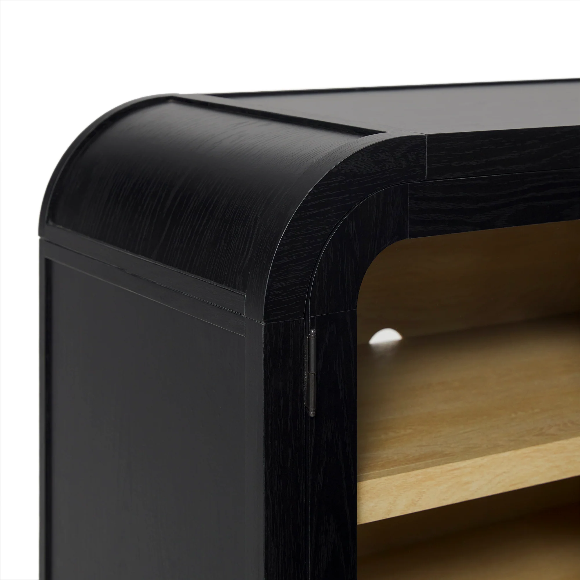 Chantelle Modern Curved Easy Assembly TV Stand - Image 43
