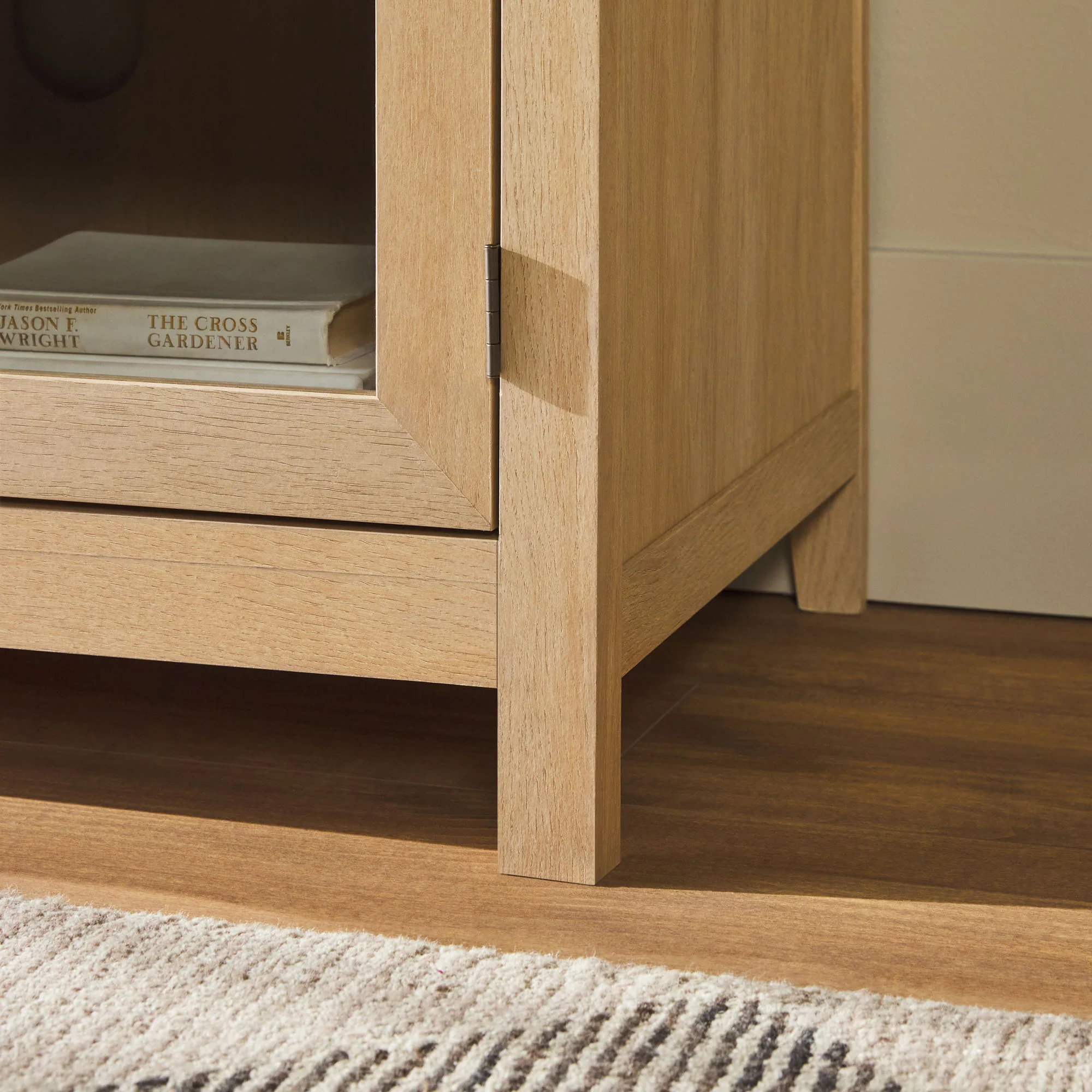 Chantelle Modern Curved Easy Assembly TV Stand - Image 58