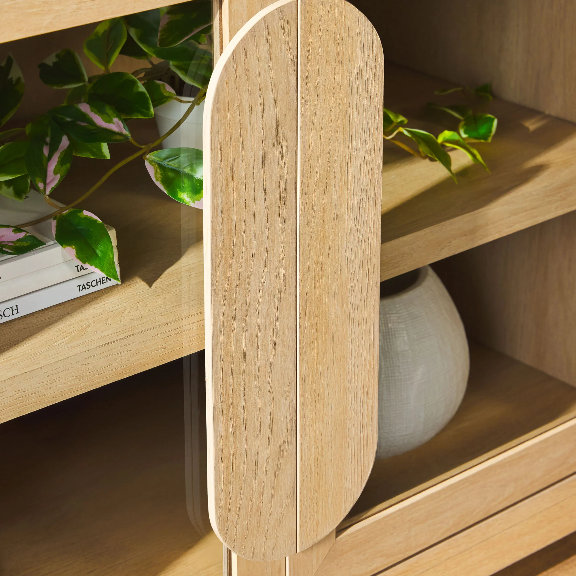 Chantelle Modern Curved Easy Assembly TV Stand - Image 59