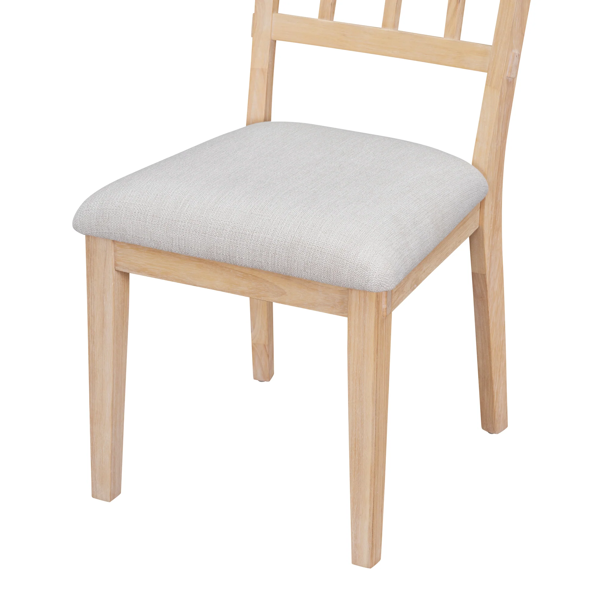 Walker Edison | Charming 5-Piece Rustic Round Dining Set with Chairs and Curved Bench - Image 27