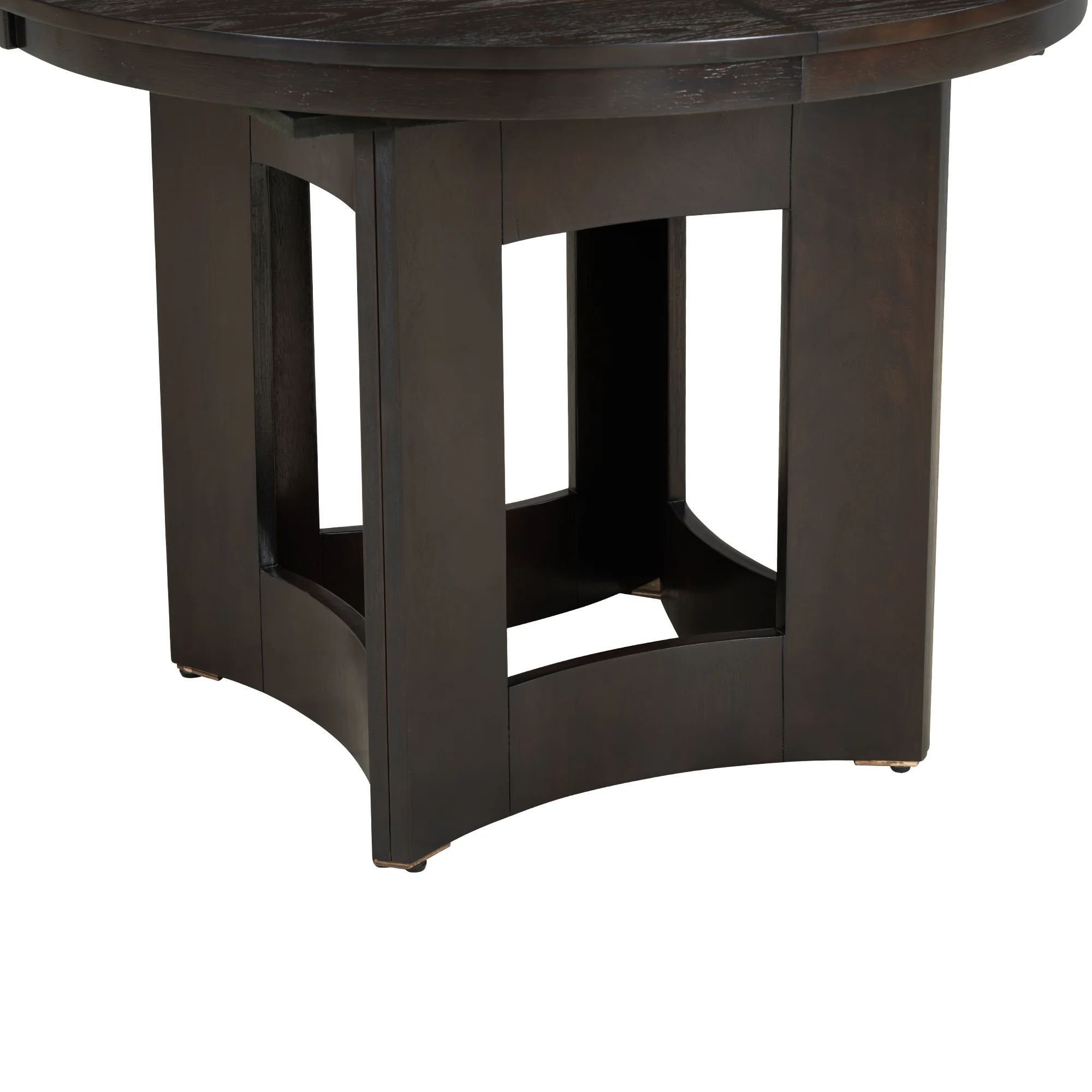 Classic Modern Extendable Round Dining Table Set for 4 - Image 15