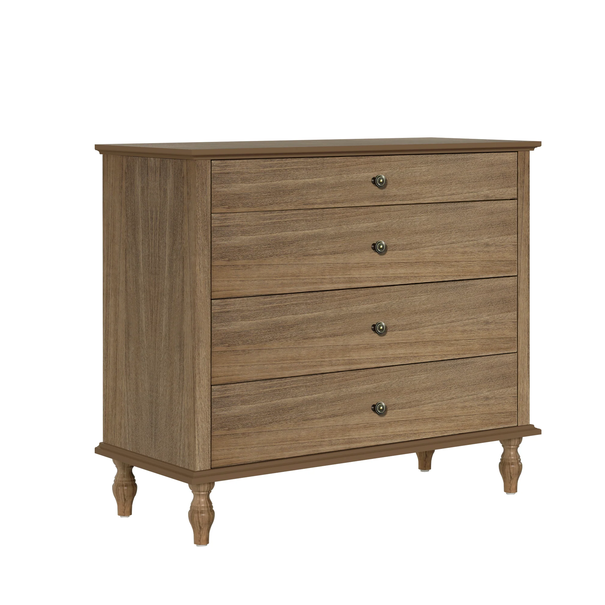 Classic Modern Wide 4-Drawer Chest Dresser - Image 11