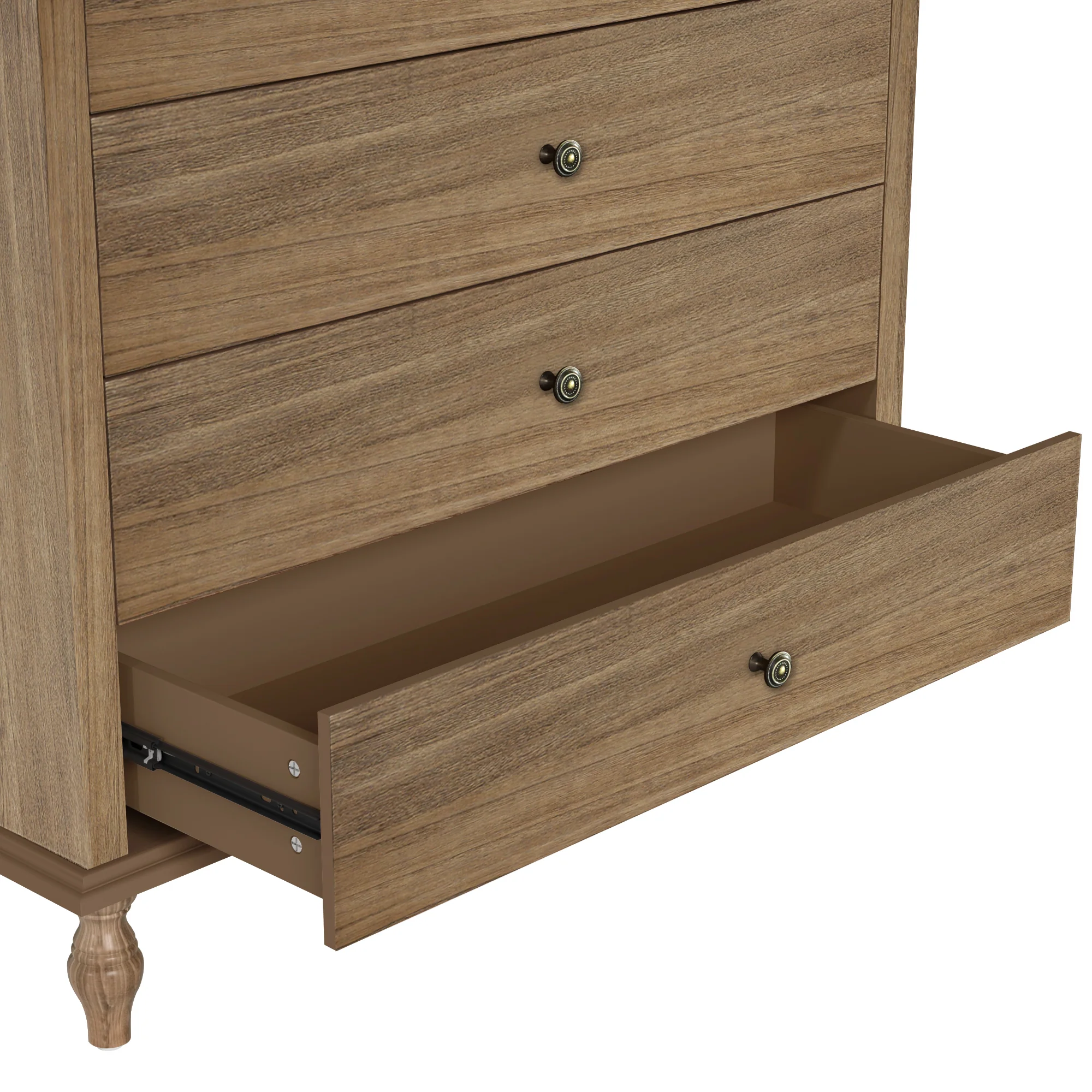 Classic Modern Wide 4-Drawer Chest Dresser - Image 12