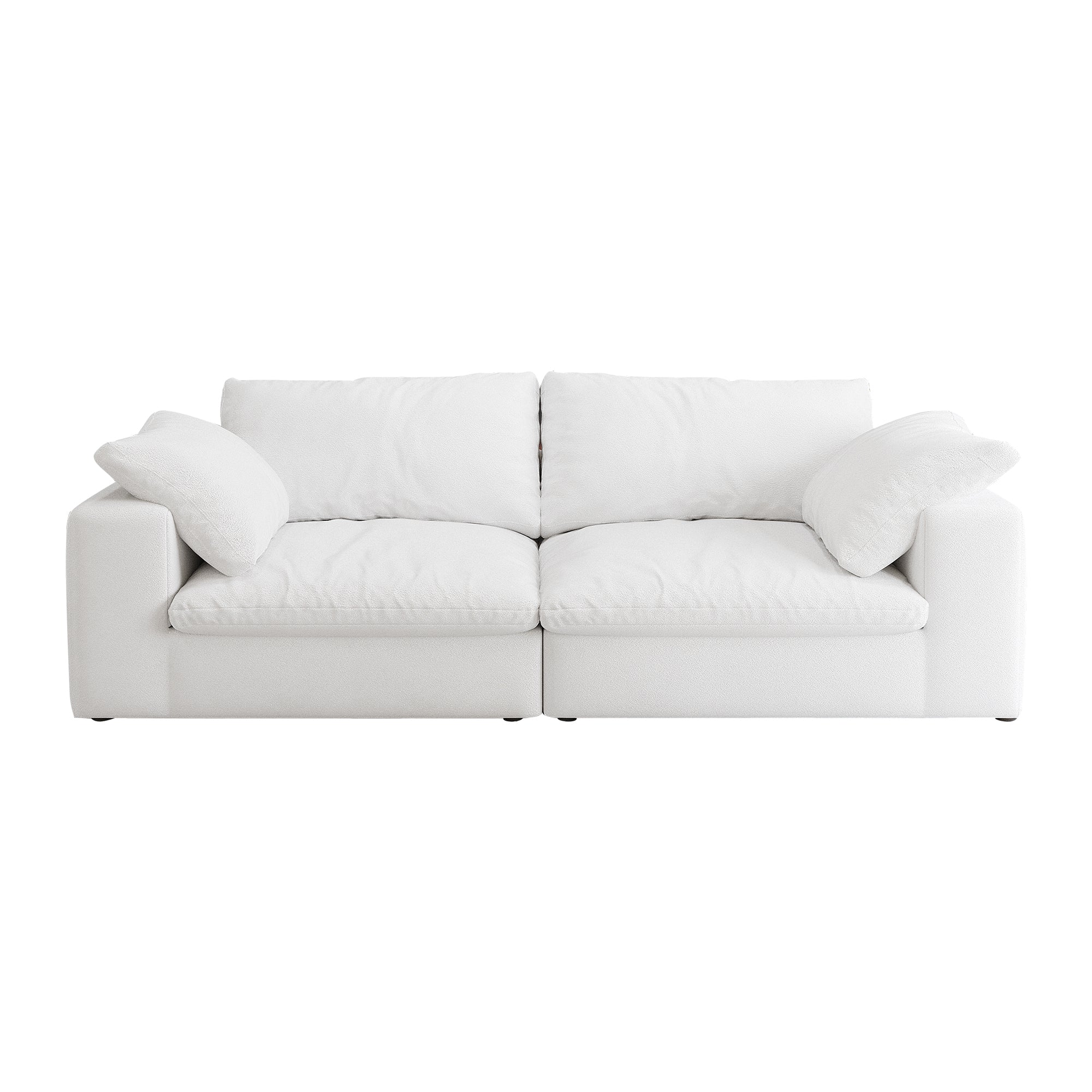 Walker Edison | Cloud Modular 80' Down Filled Loveseat Sofa - Image 8
