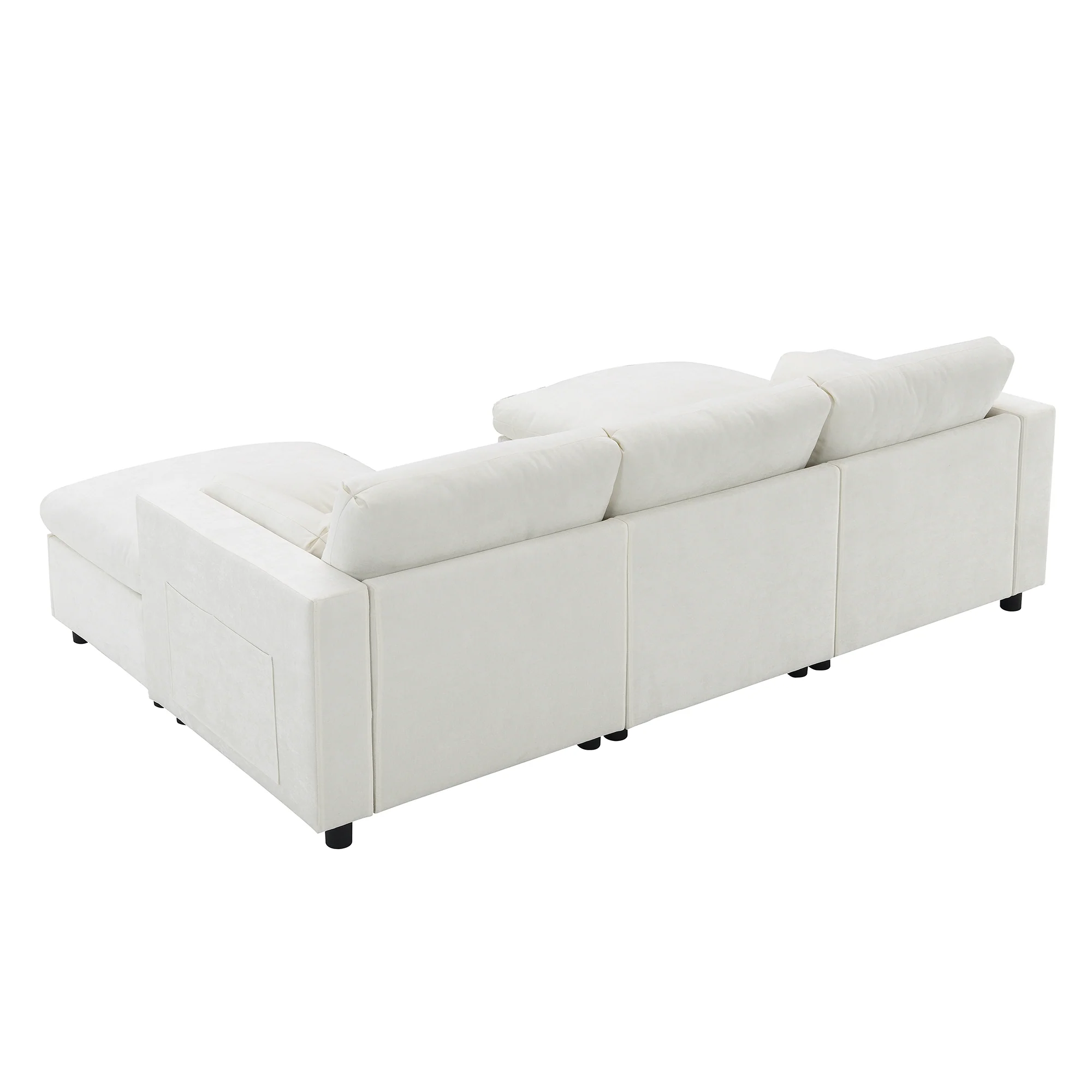 Cloud Modular Sectional Sofa with Storage Pockets and 2 Movable Ottomans - Image 15