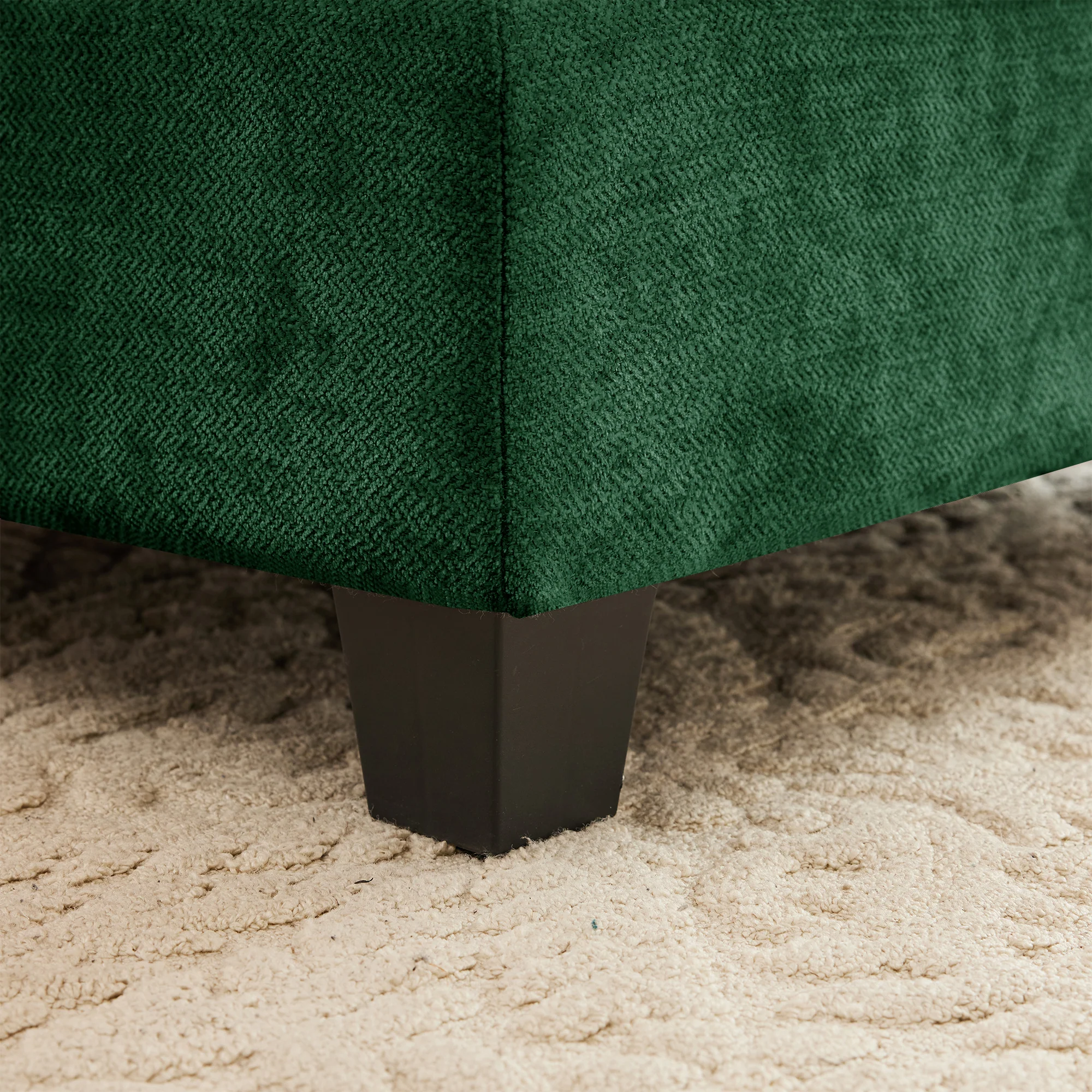 Cloud Tufted  Chenille Sectional Loveseat Sofa Couch With Ottoman - Image 19