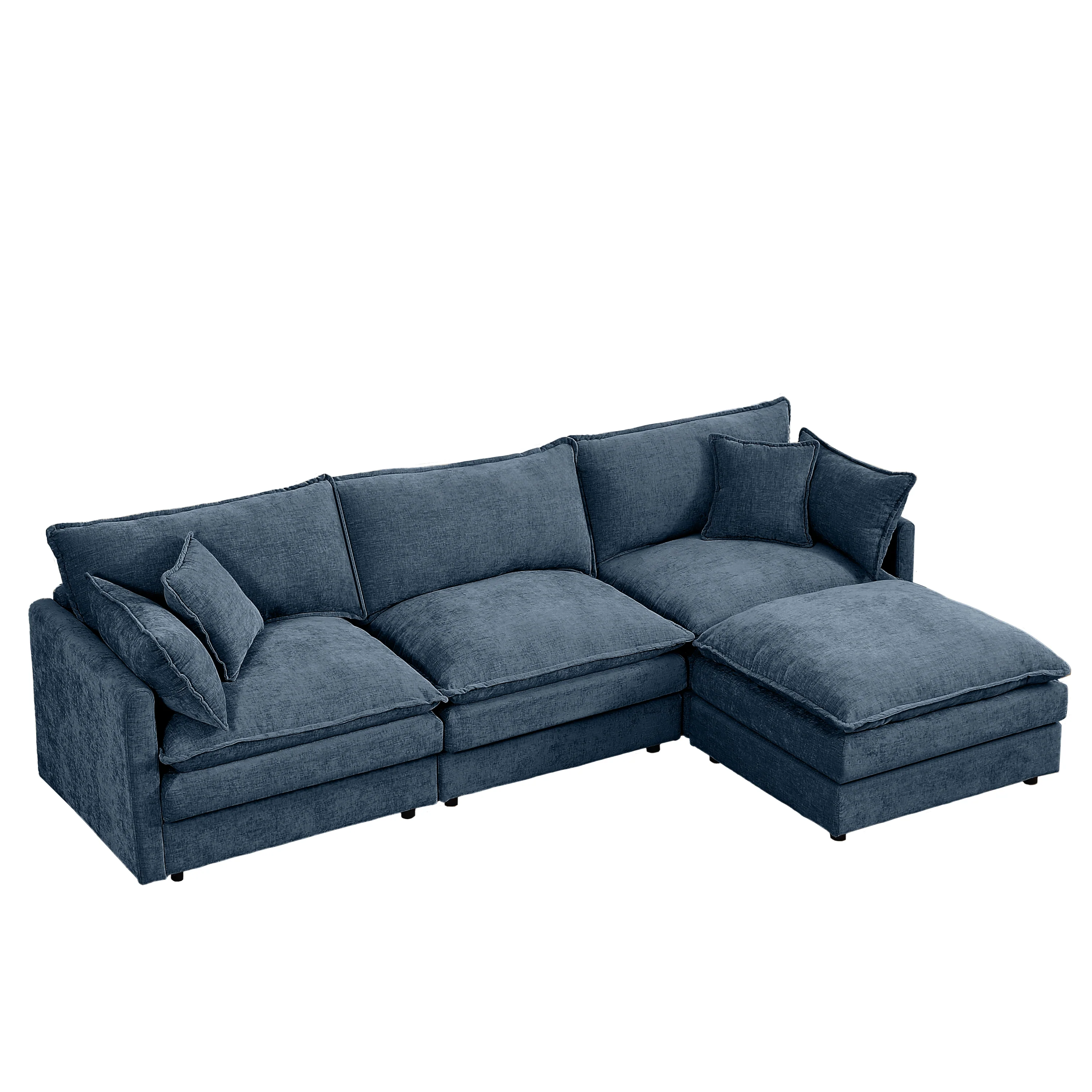 Comfy Cloud Couch Modular Chenille Sectional Sofa - Image 12