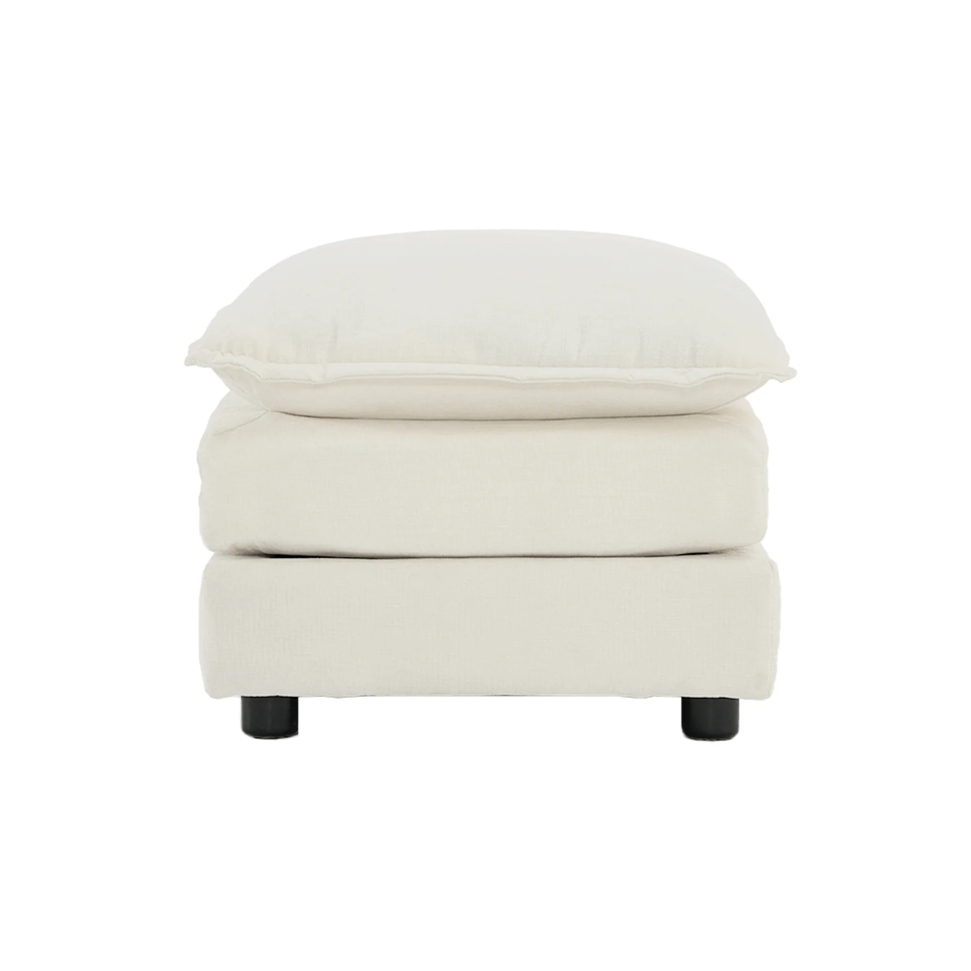 Walker Edison | Comfy Cloud Modular Sectional Sofa with Ottoman - Image 9