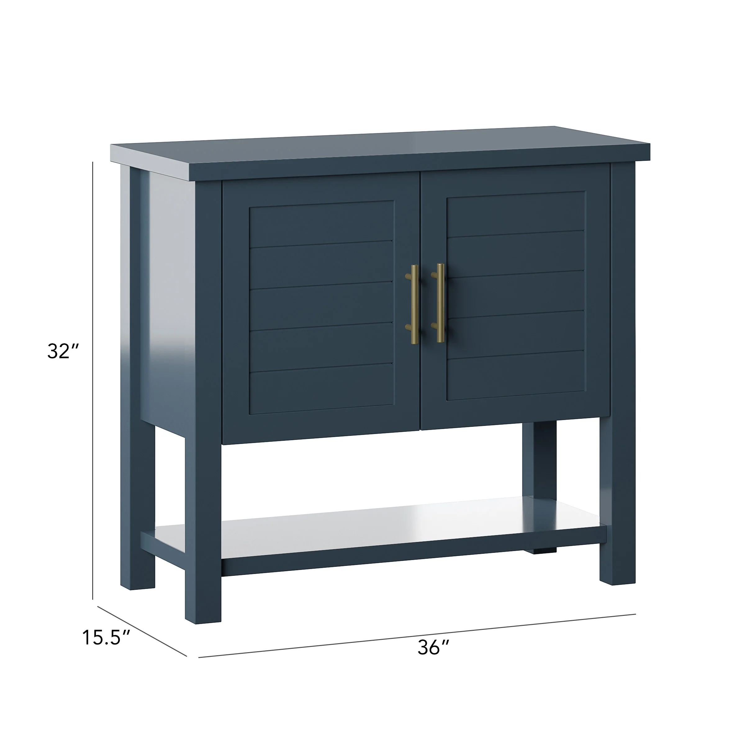 Coastal Paneled Accent Cabinet with Storage - Image 3