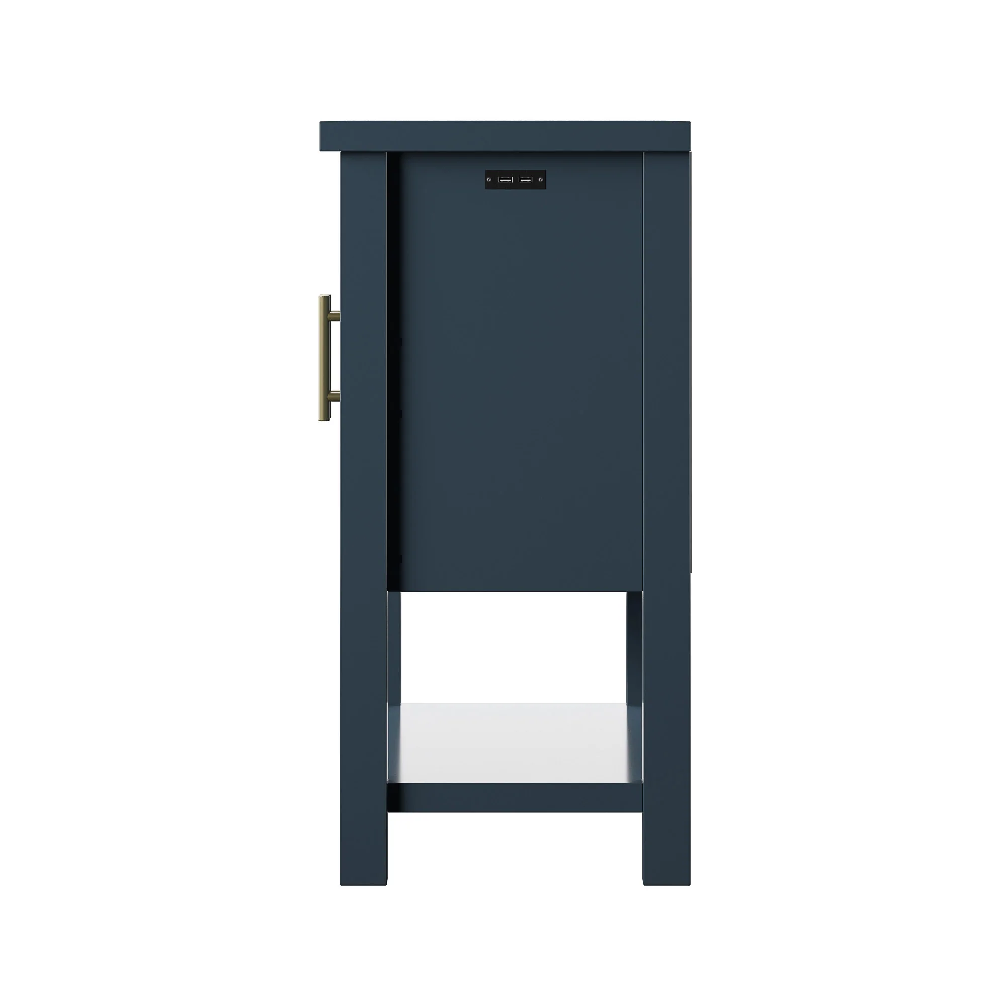 Coastal Paneled Accent Cabinet with Storage - Image 5