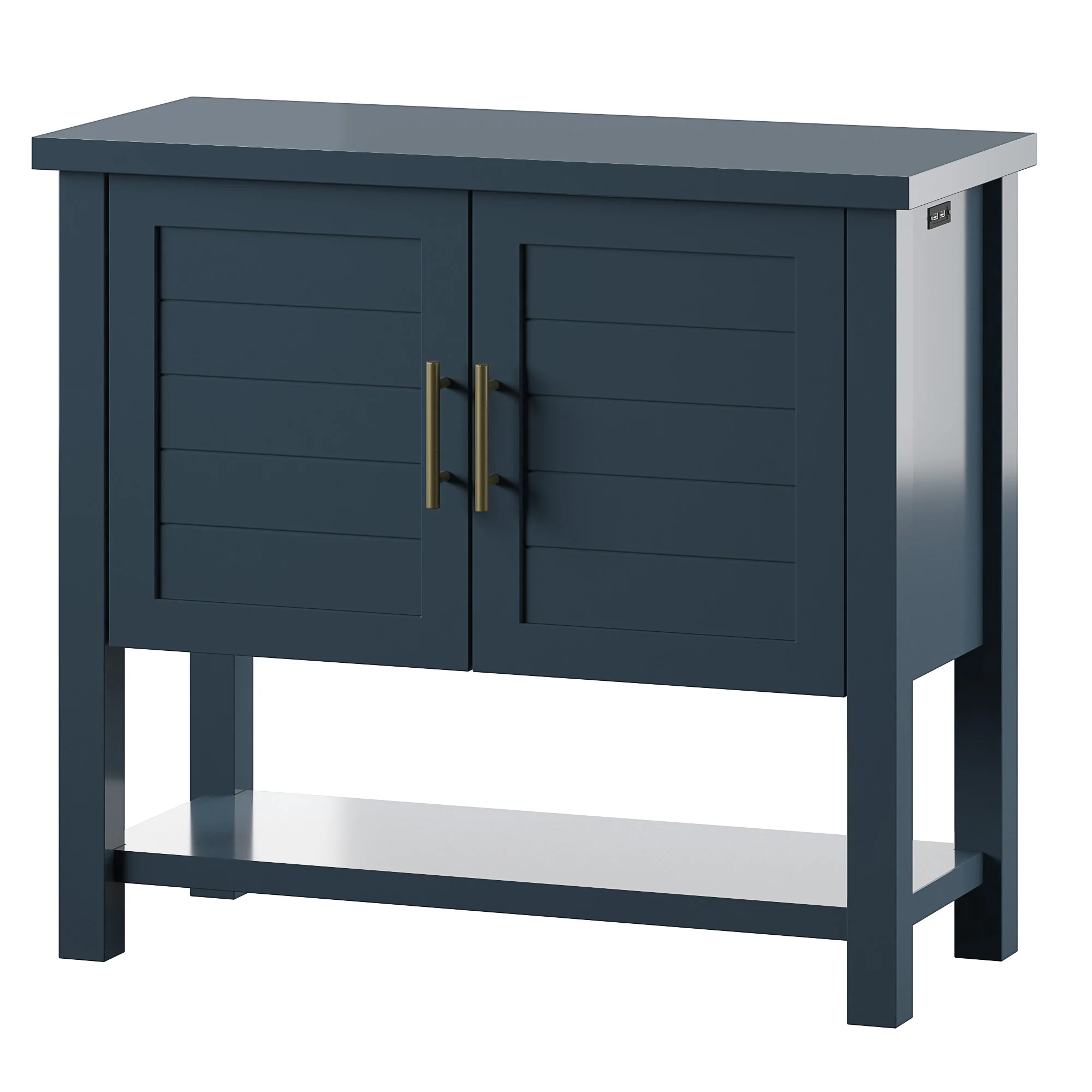 Coastal Paneled Accent Cabinet with Storage - Image 6