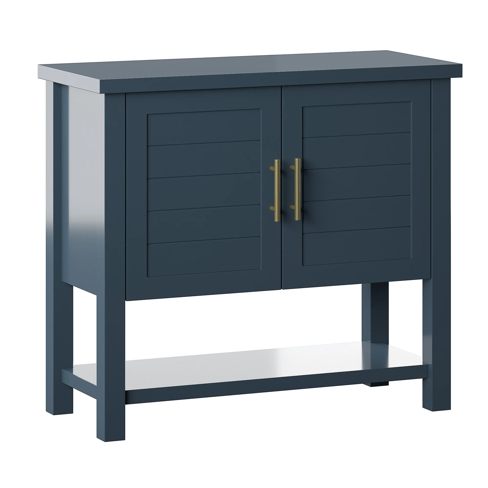 Coastal Paneled Accent Cabinet with Storage - Image 8
