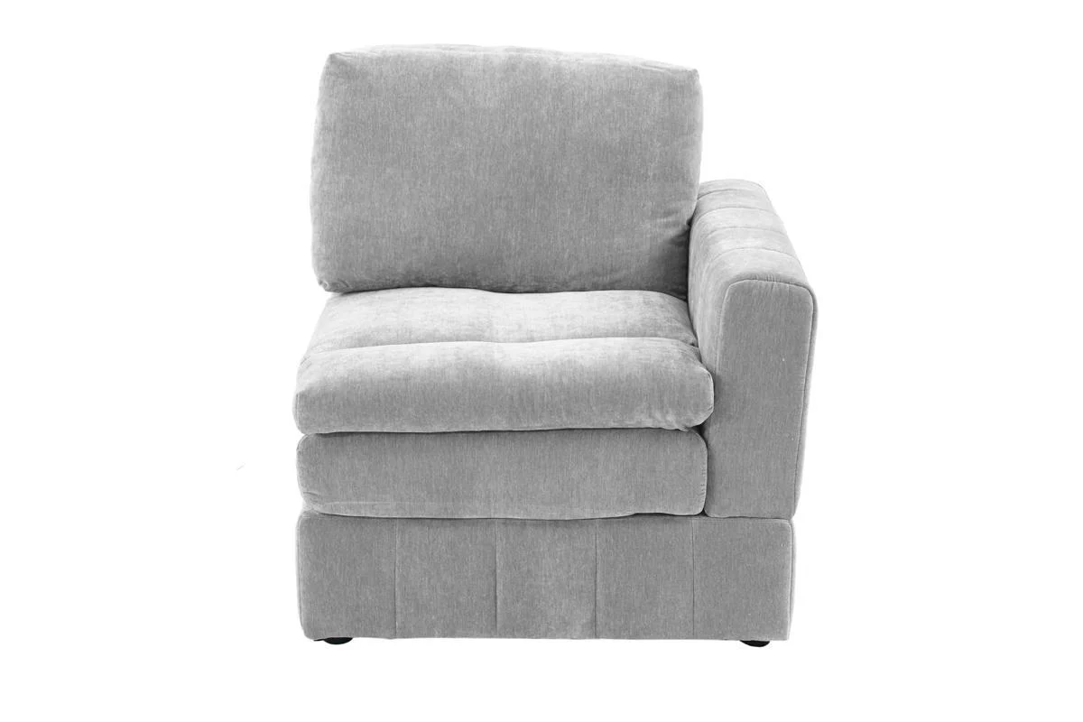 Contemporary 5 Piece Modular Sectional Set with Two Ottomans - Image 13