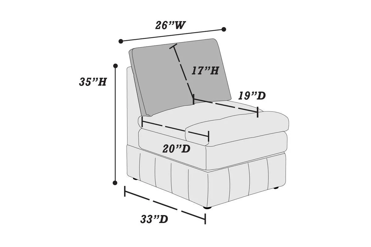 Contemporary 5 Piece Modular Sectional Set with Two Ottomans - Image 4