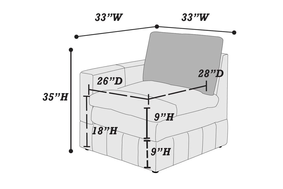 Contemporary 5 Piece Modular Sectional Set with Two Ottomans - Image 6