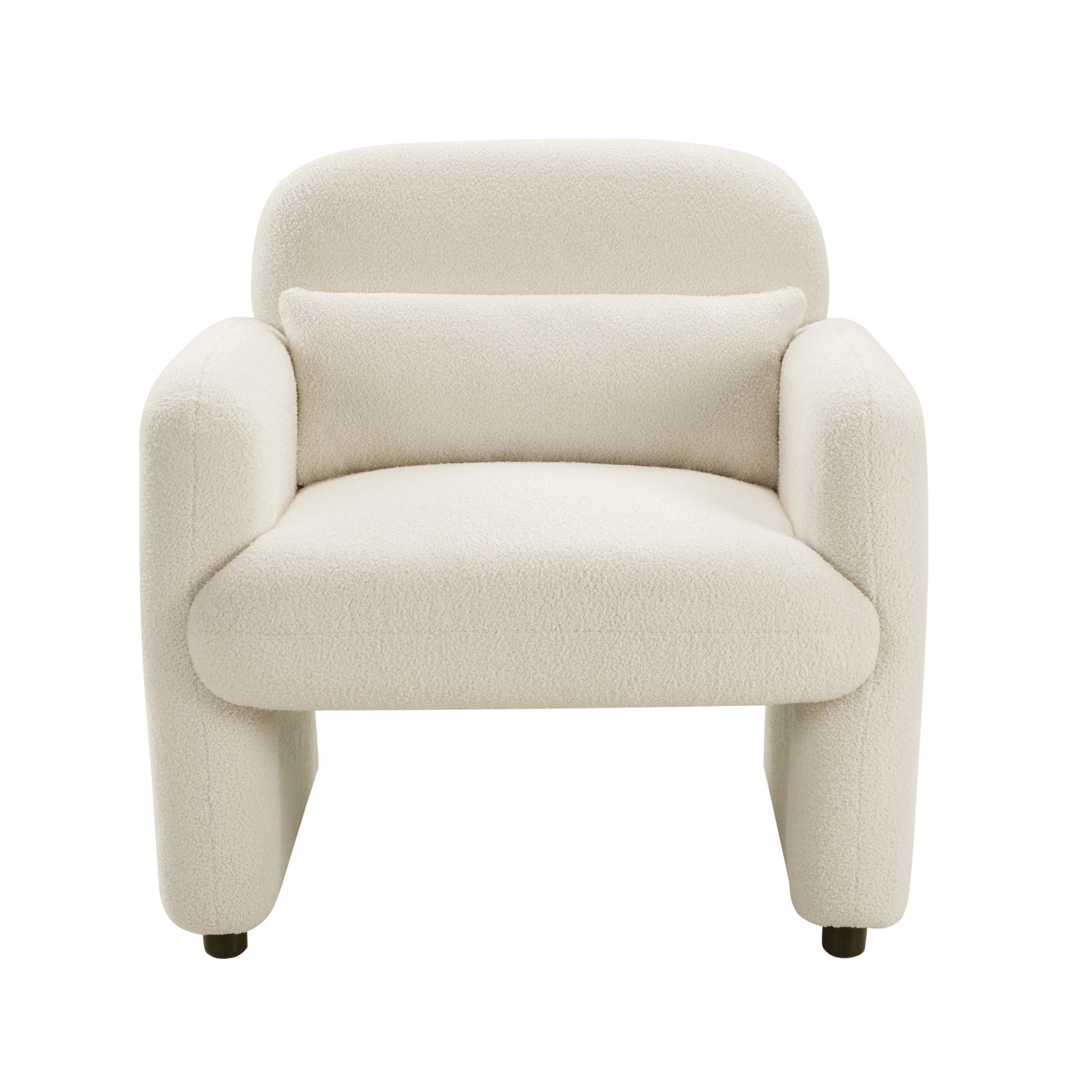 Walker Edison | Contemporary Boucle Accent Chair - Image 3