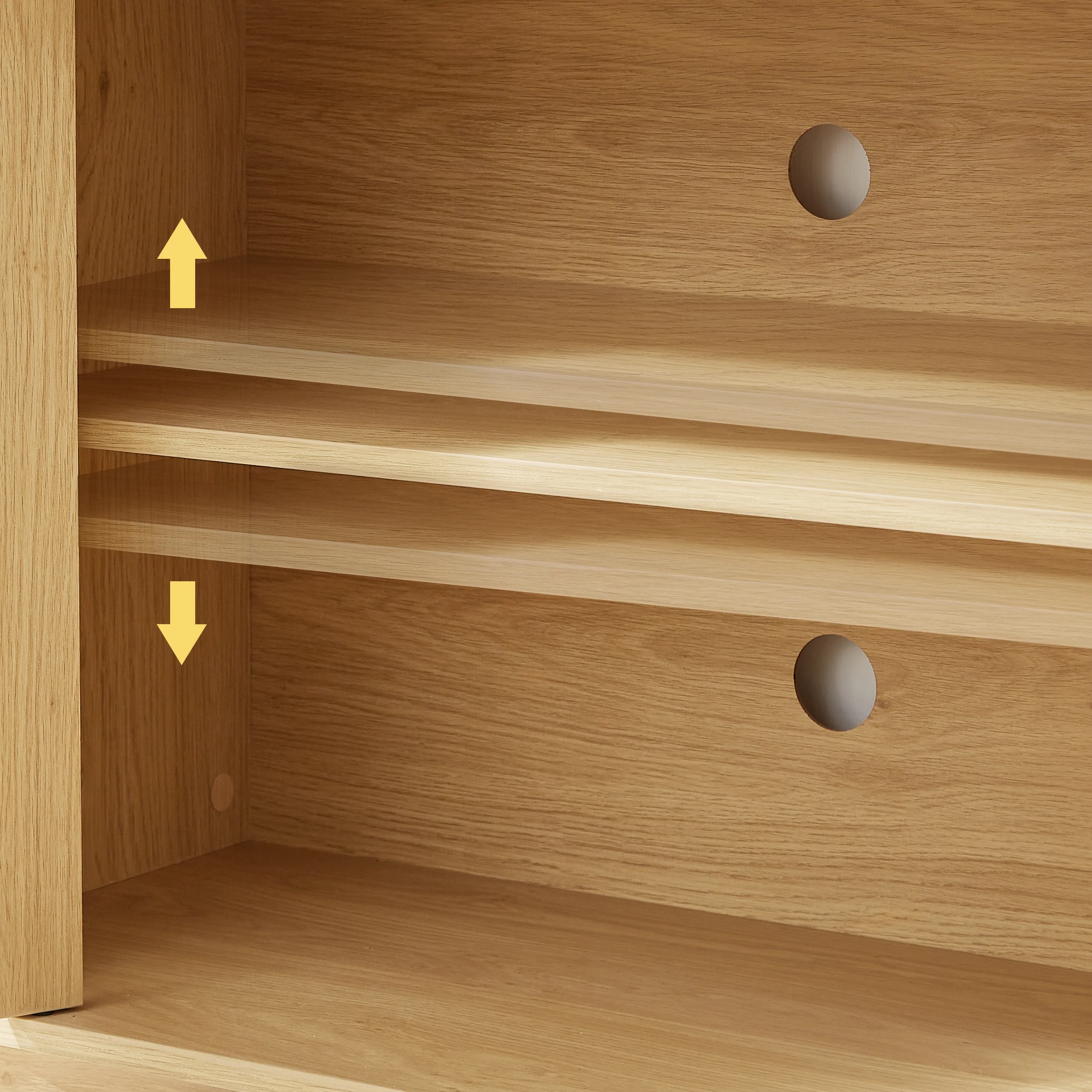 Contemporary Fluted 64' Sideboard Storage Cabinet TV Stand - Image 13