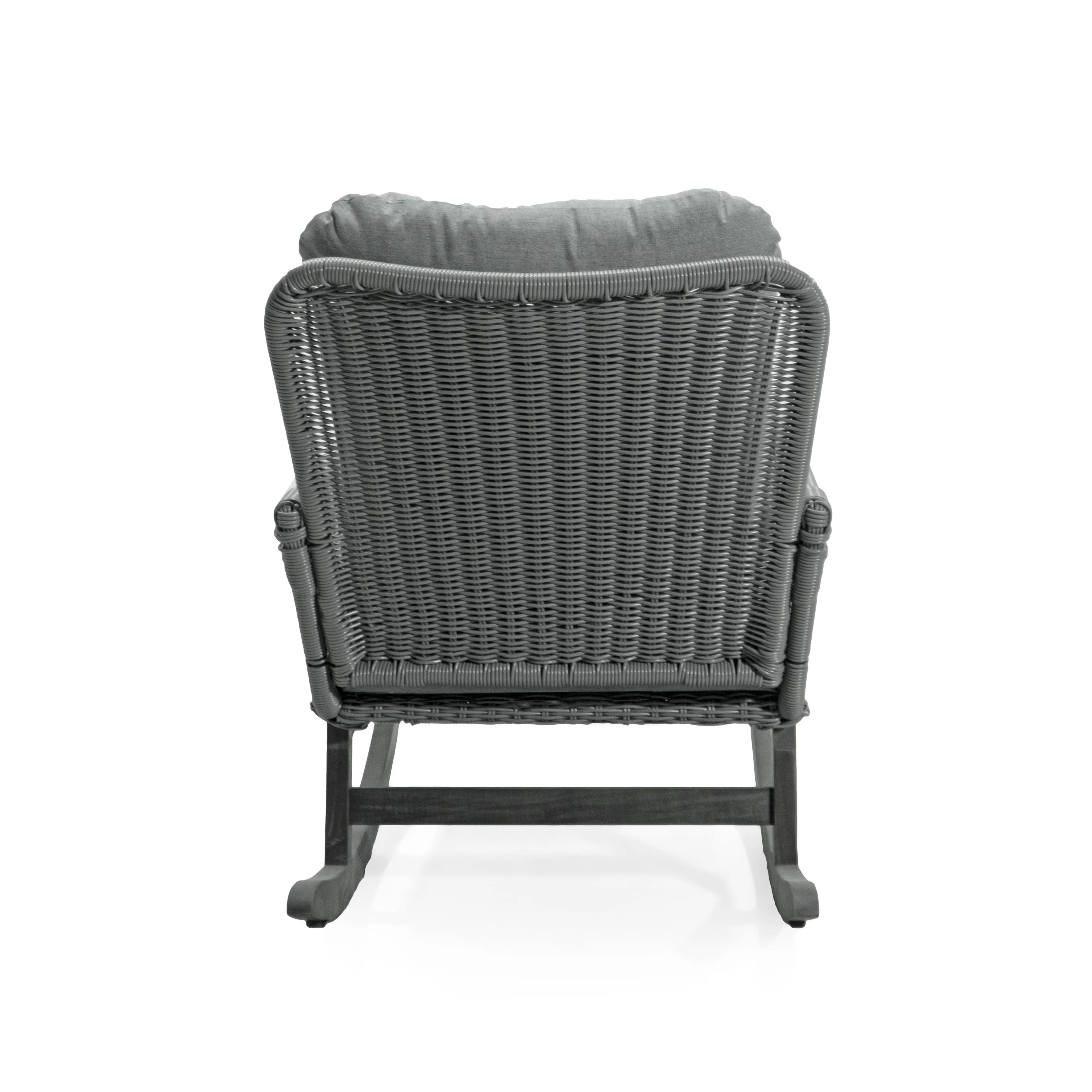 Walker Edison | Contemporary Minimalist Outdoor Rocking Chair Set of 2 - Image 10