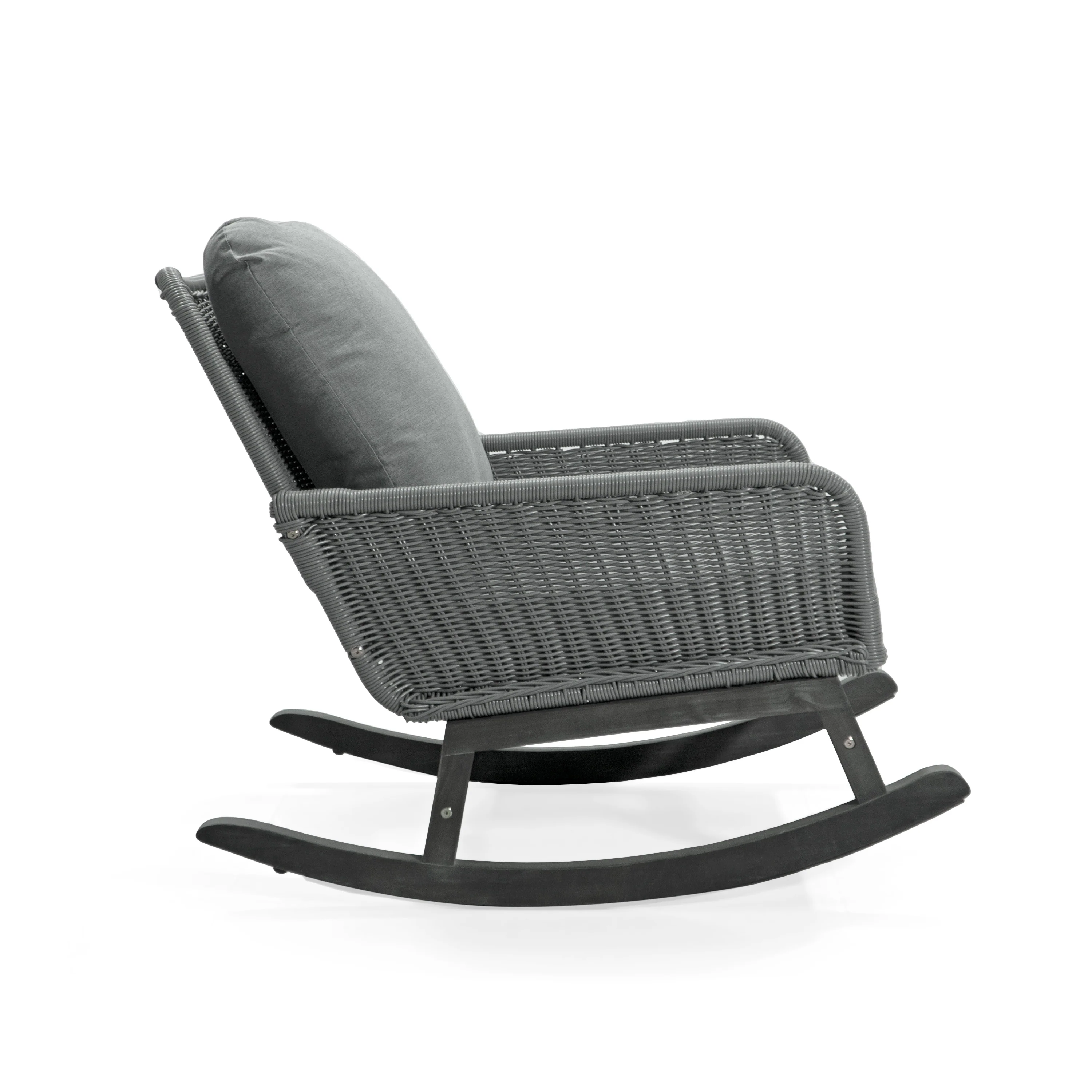 Walker Edison | Contemporary Minimalist Outdoor Rocking Chair Set of 2 - Image 7