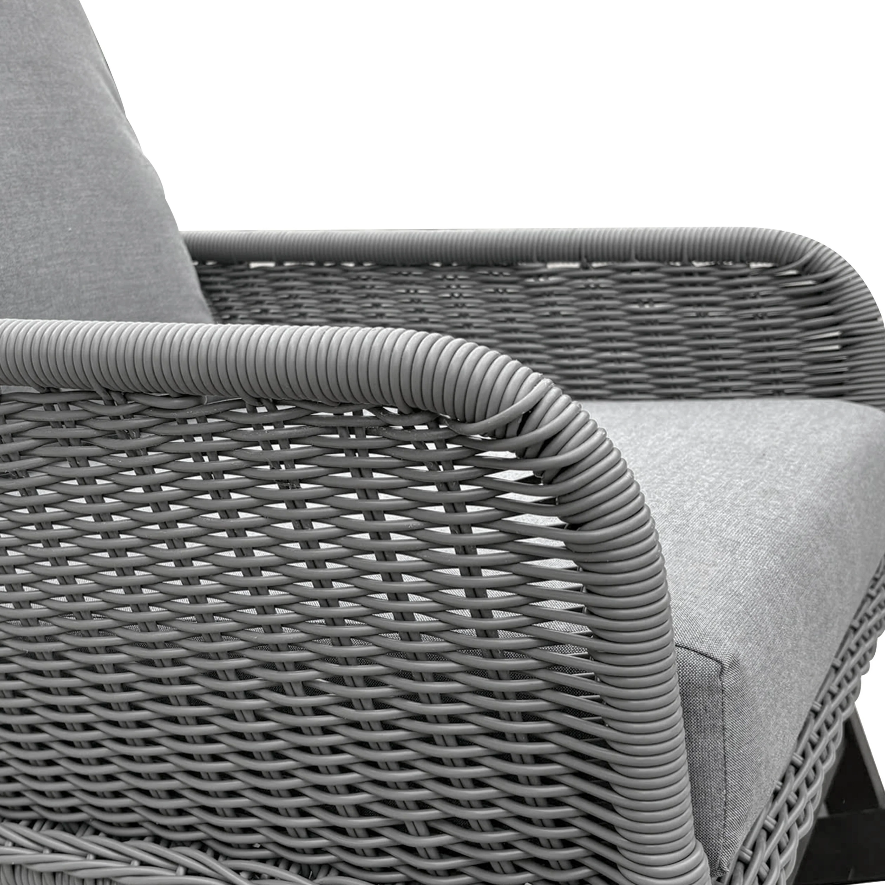 Walker Edison | Contemporary Minimalist Outdoor Rocking Chair Set of 2 - Image 9