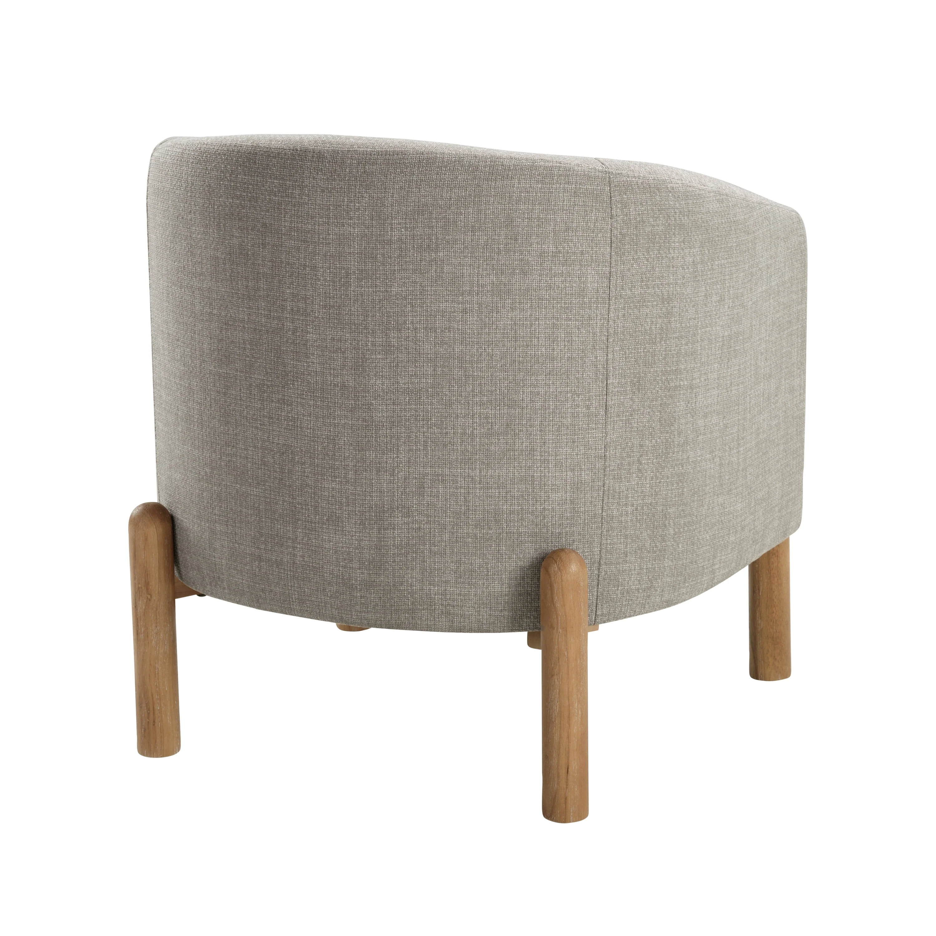 Walker Edison | Contemporary Style Accent Chair with Solid Wood Legs - Image 8