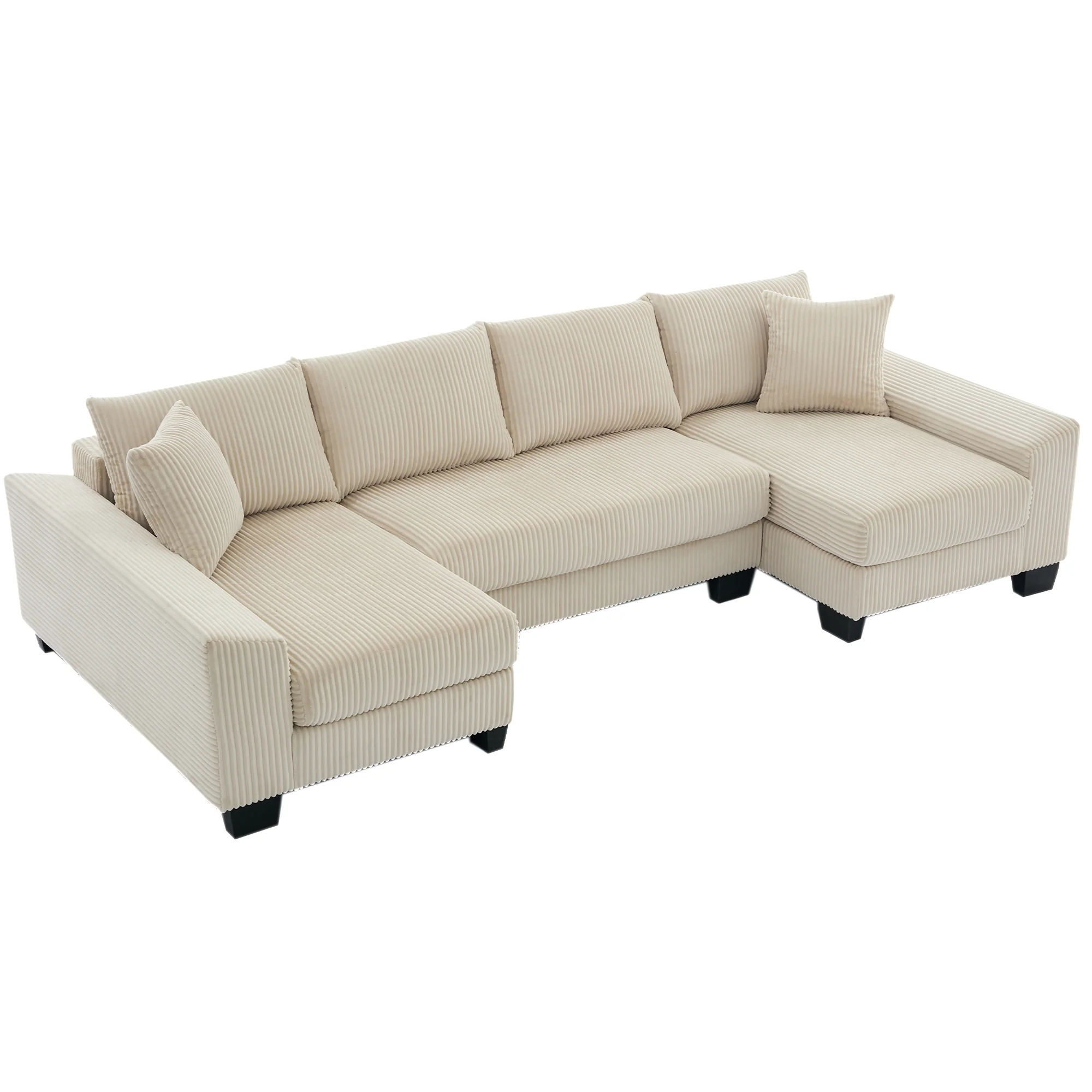 Walker Edison | Corduroy Pull Out 114' Sleeper Sofa Bed - Image 22