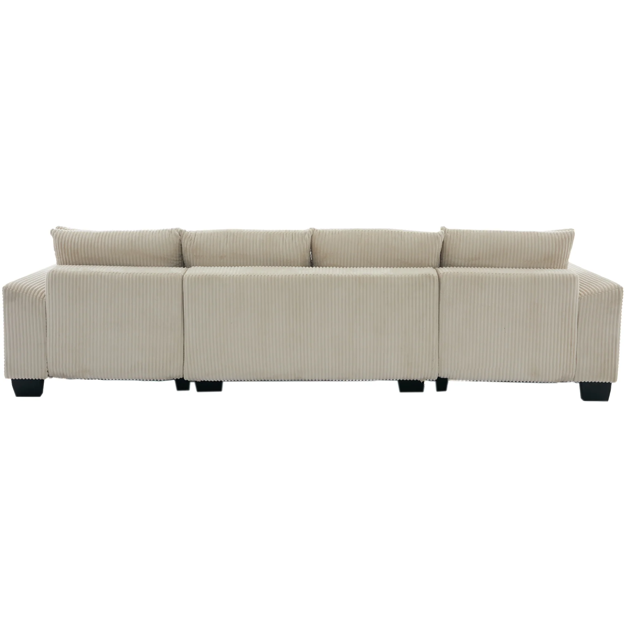 Walker Edison | Corduroy Pull Out 114' Sleeper Sofa Bed - Image 23