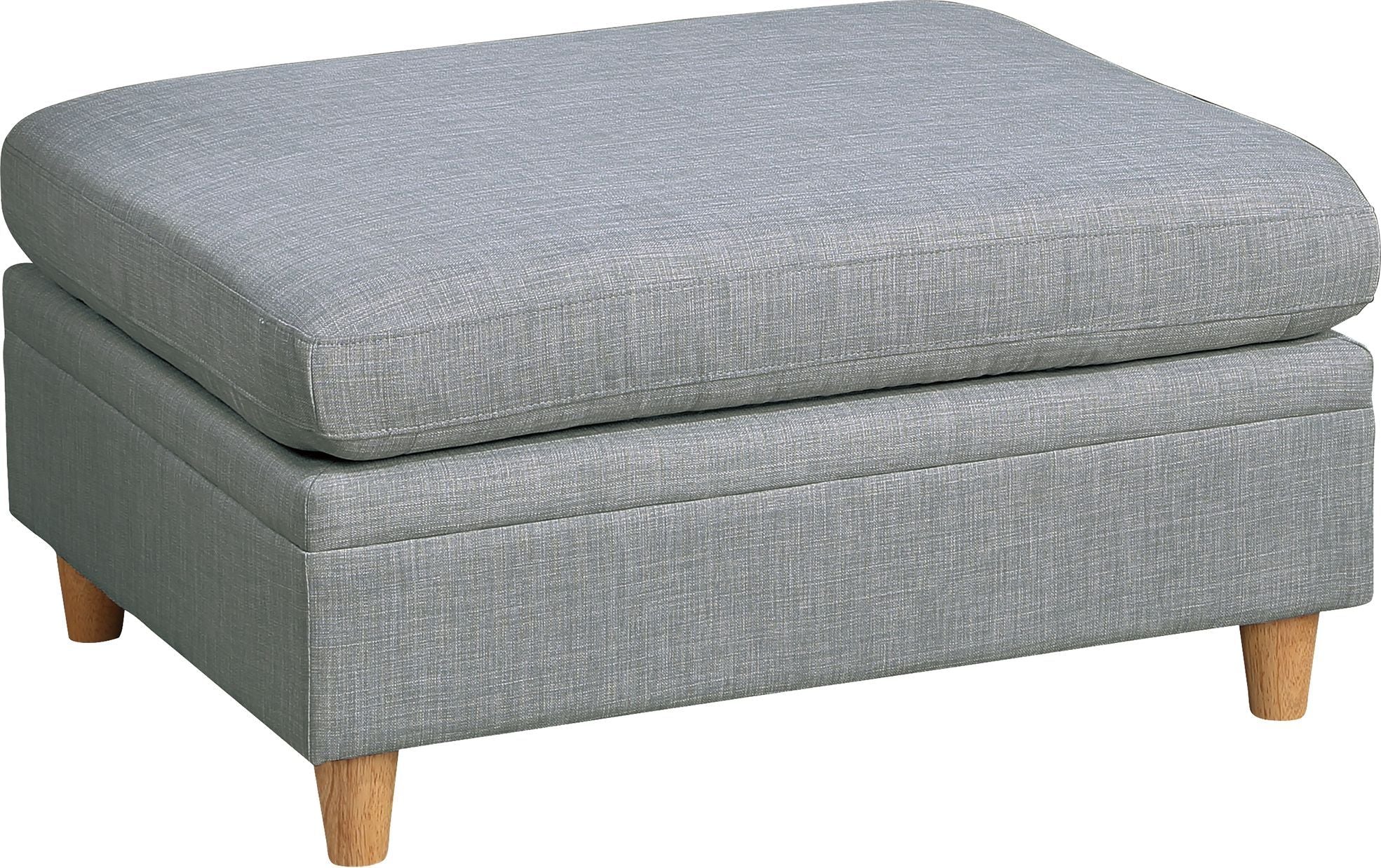 Walker Edison | Corner 5 Piece Modular Sofa Set with Ottoman - Image 13