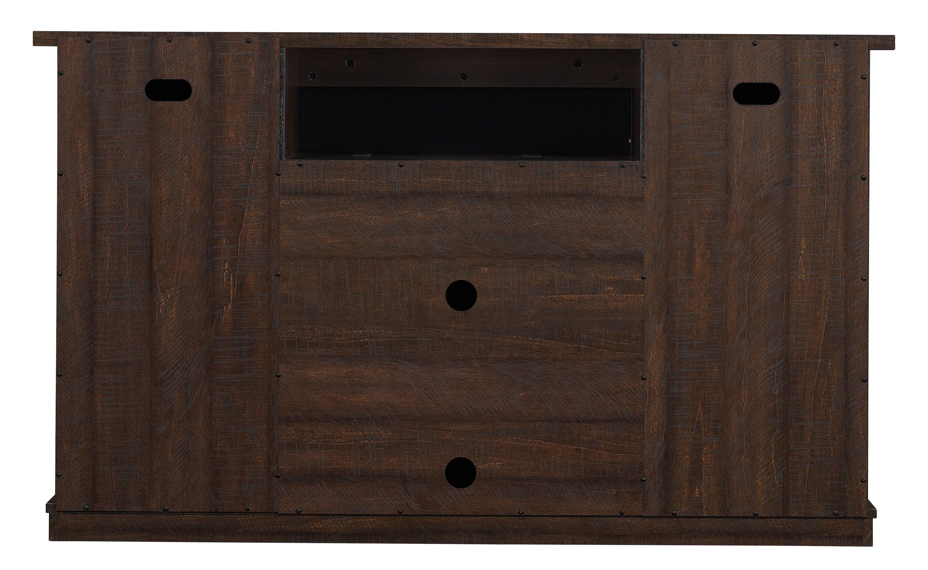 Farmhouse Sliding Barn Doors Cottonwood 54' TV Stand Media Console - Image 13