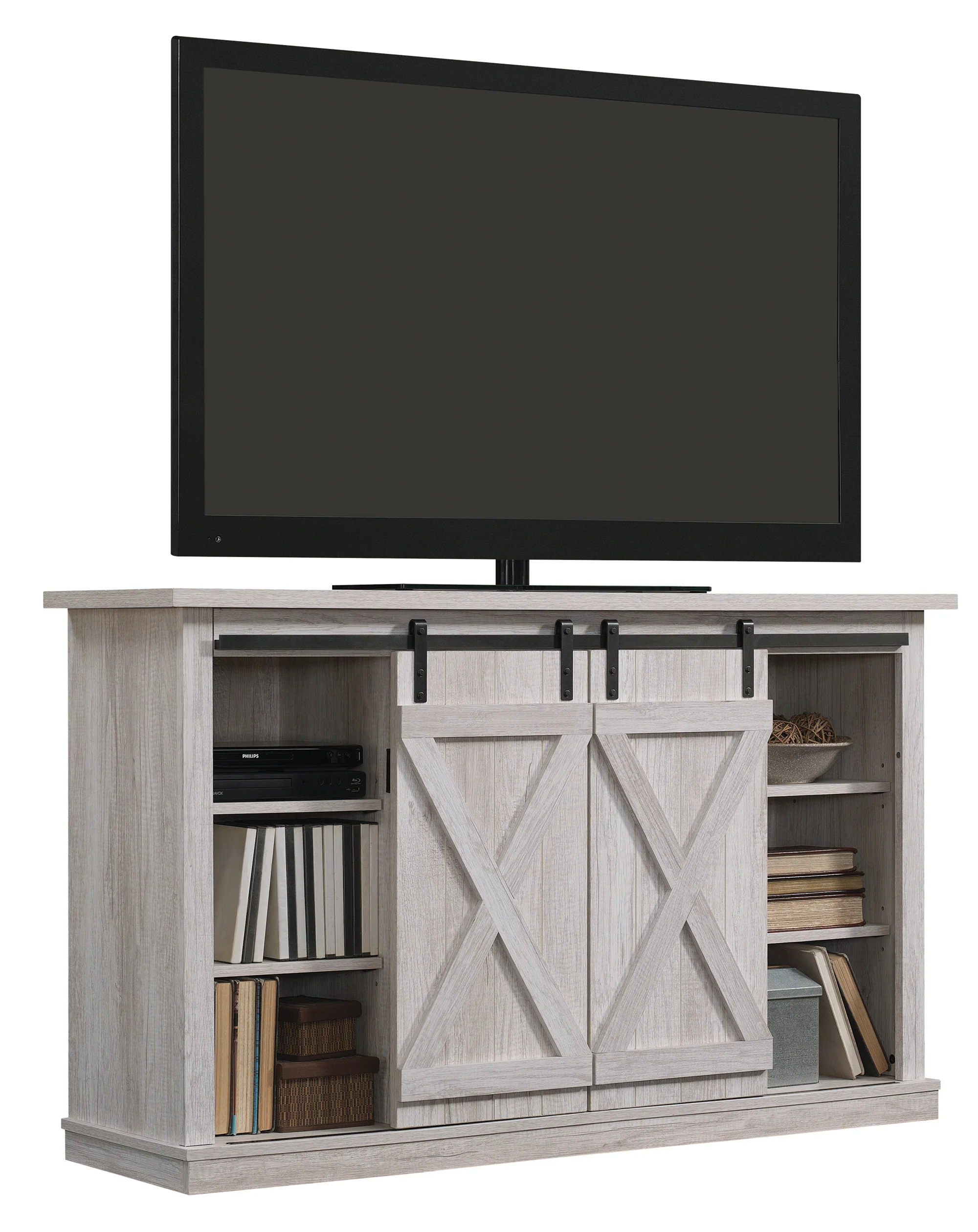 Farmhouse Sliding Barn Doors Cottonwood 54' TV Stand Media Console - Image 14