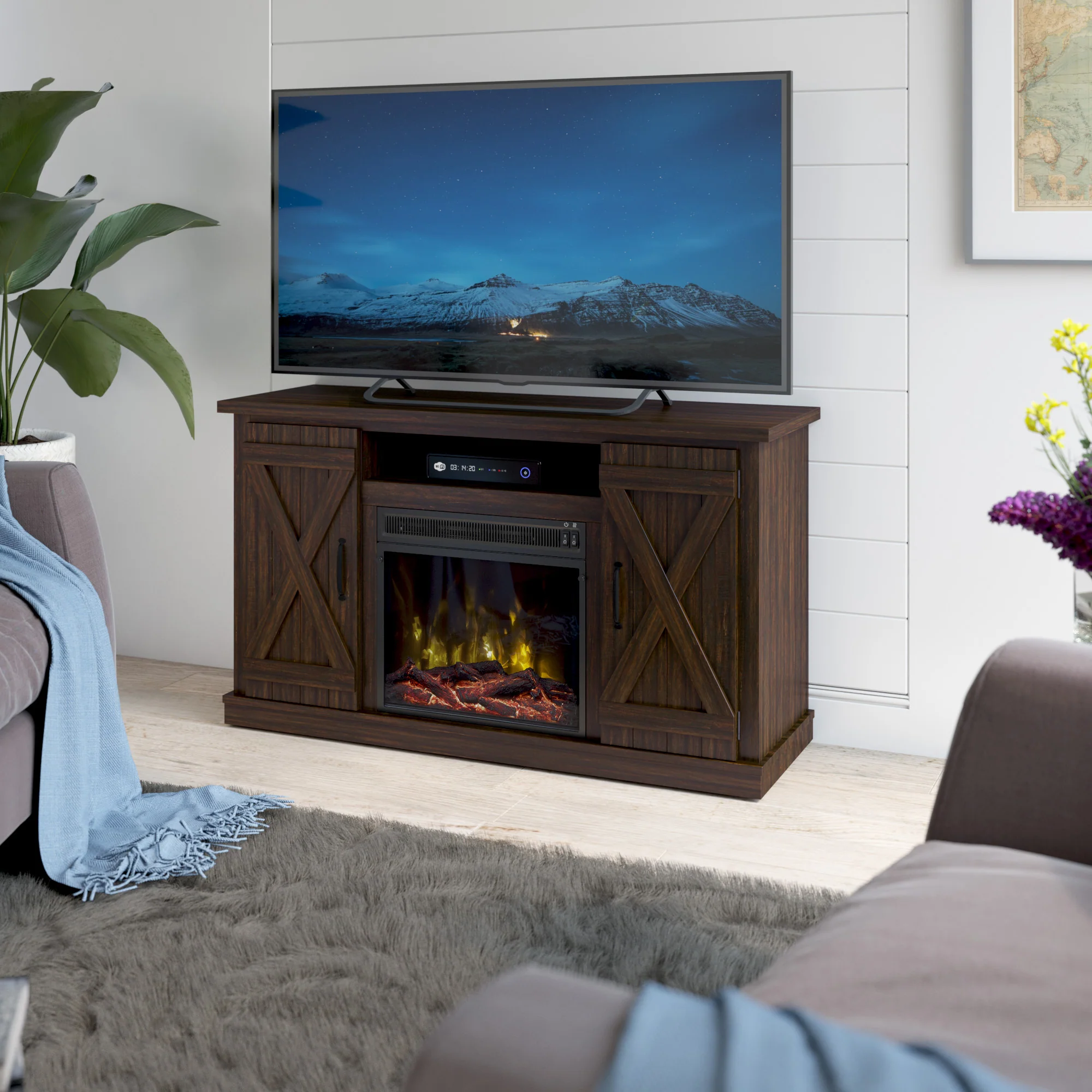 Cottonwood Electric Fireplace TV Stand Media Console - Image 7