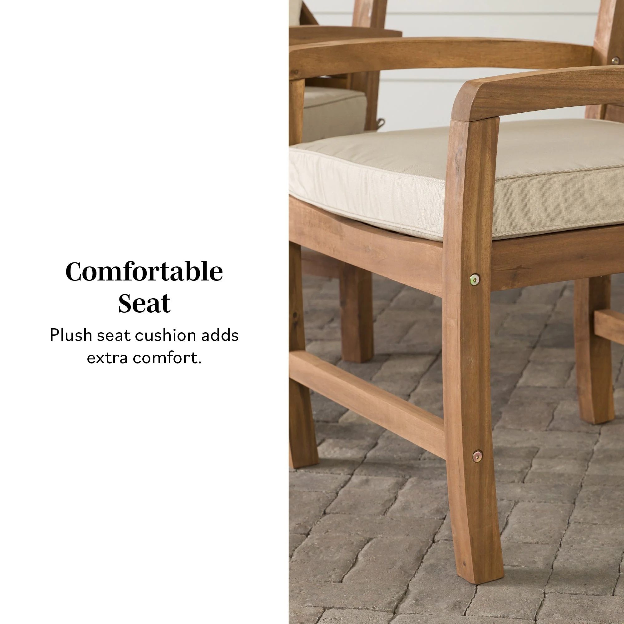 Crosswinds Patio Chairs with Cushions, Set of 2 - Image 3
