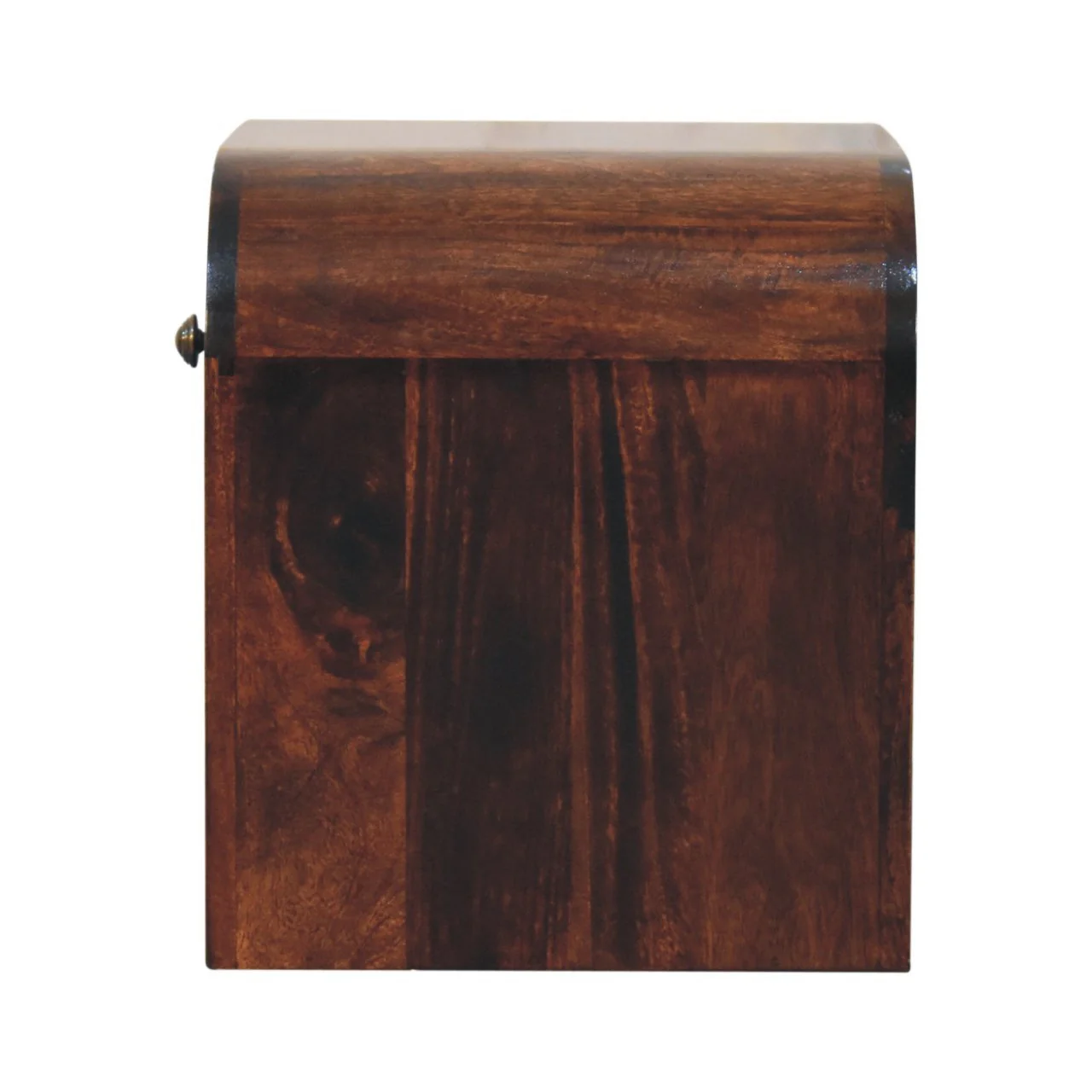 Curve Design Solid Wood Walnut Nightstand - Image 9
