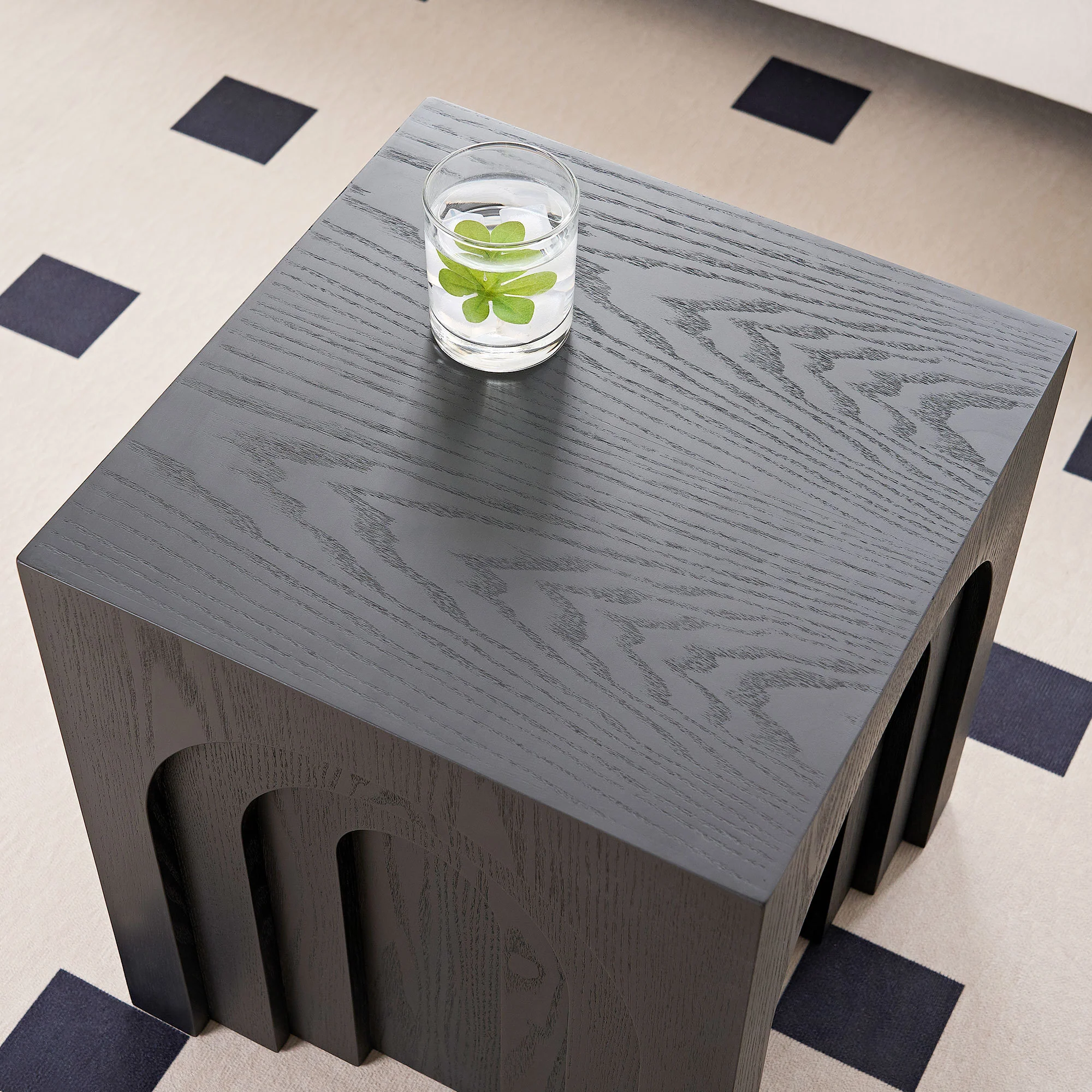 Walker Edison | Curve Design Square Side Table - Image 8