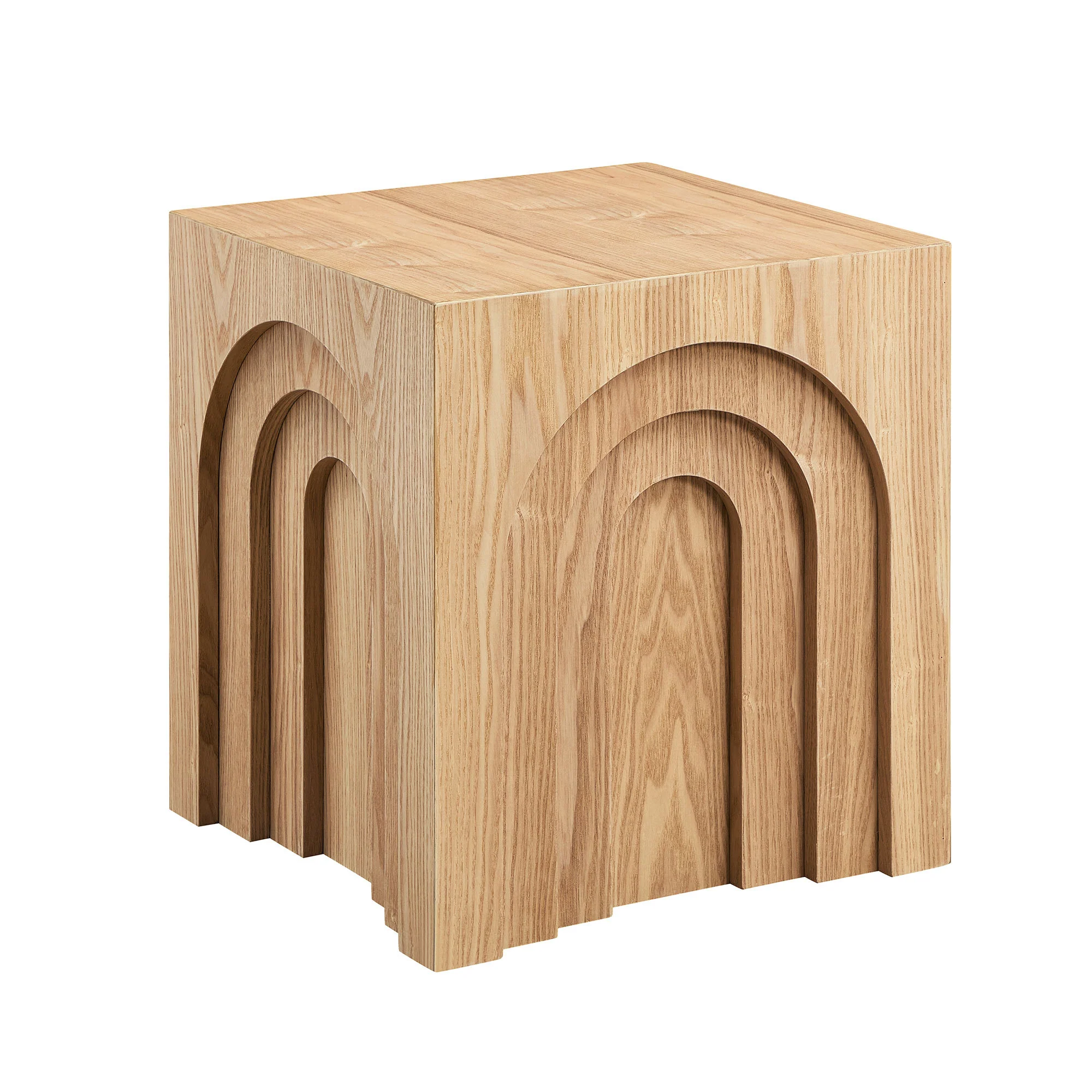 Walker Edison | Curve Design Square Side Table - Image 3