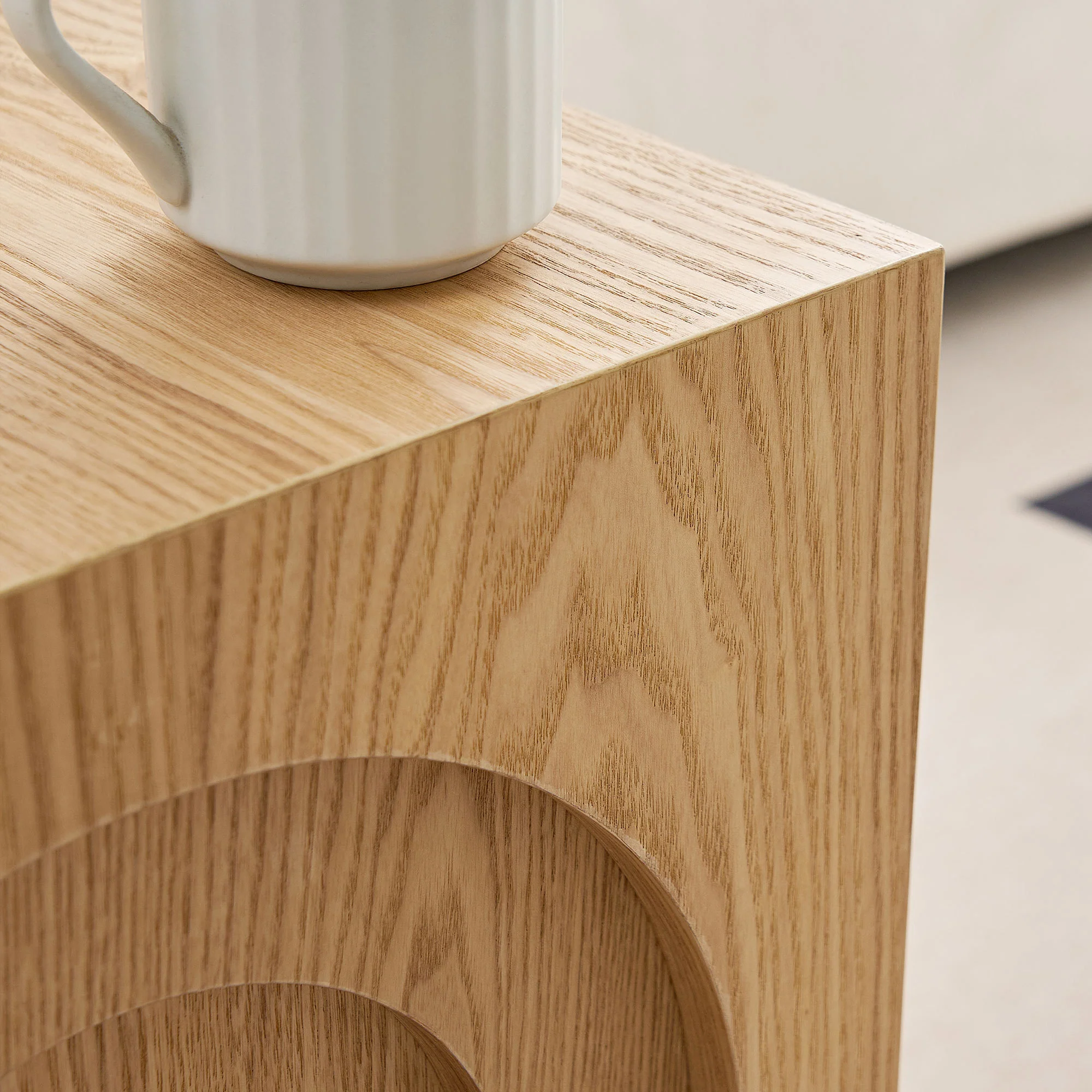 Walker Edison | Curve Design Square Side Table - Image 7