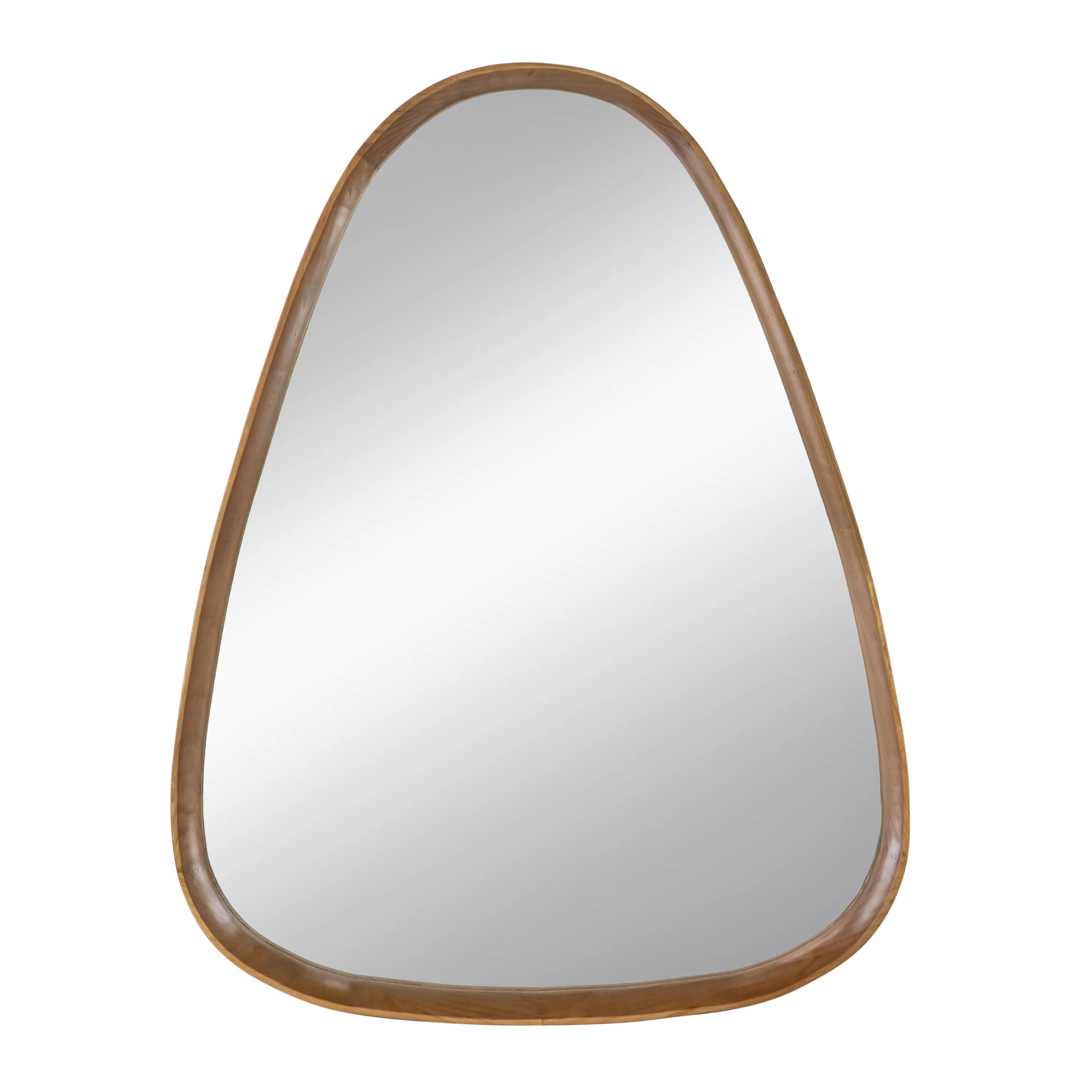 Walker Edison | Curve Design Wood Mirror - Image 2