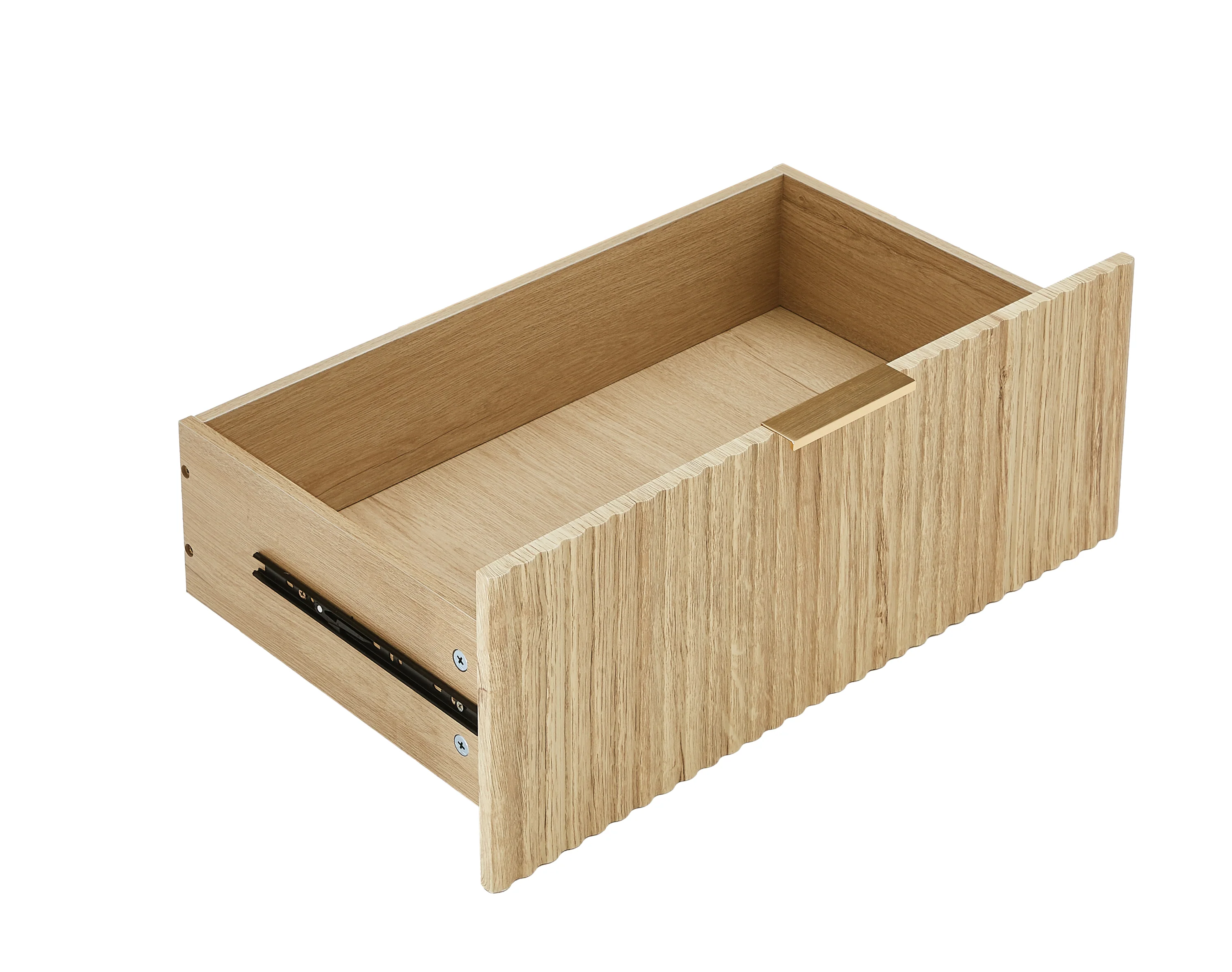 Curved wave Design Fluted 55' Wide Modern 6 Drawers Dresser - Image 11