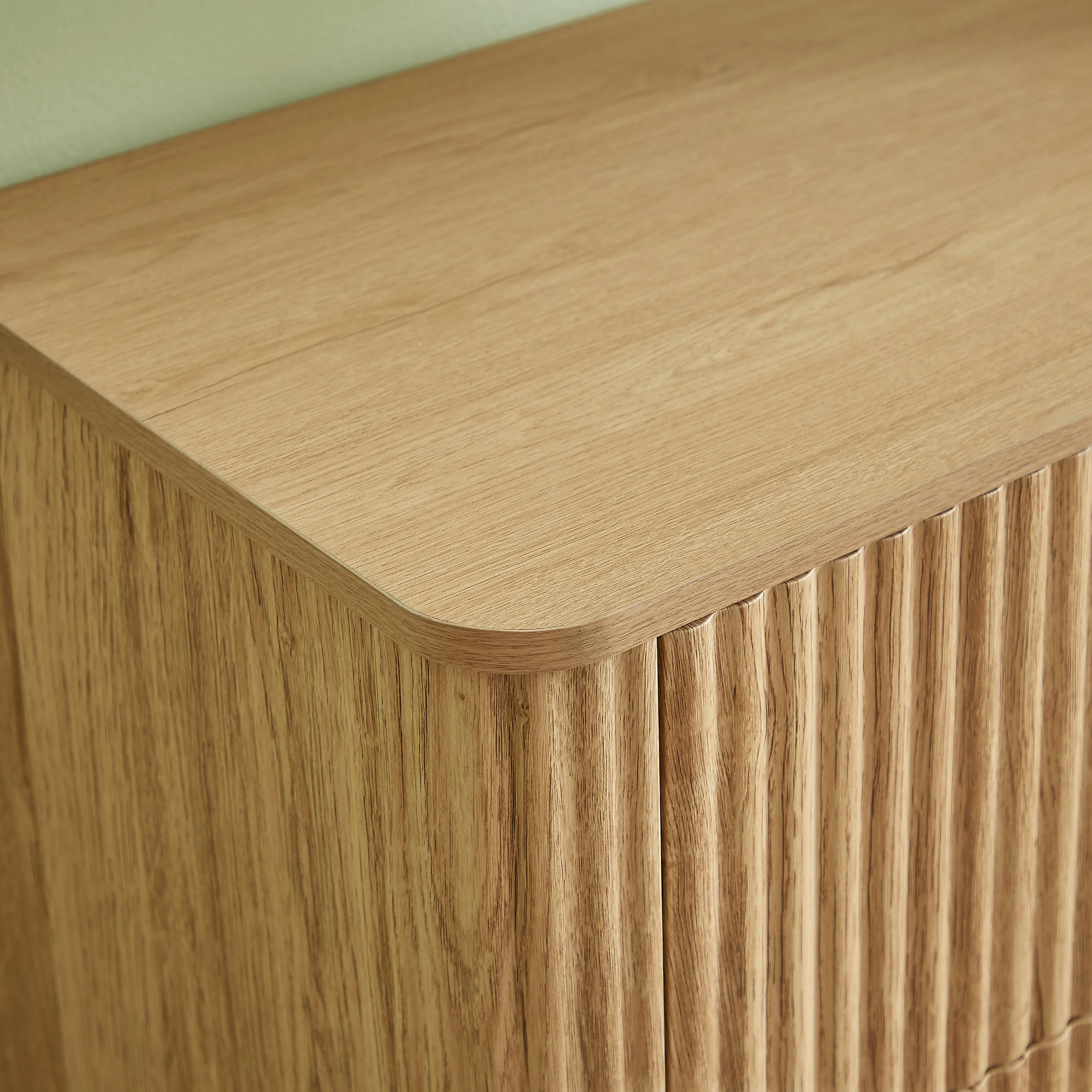 Curved wave Design Fluted 55' Wide Modern 6 Drawers Dresser - Image 16